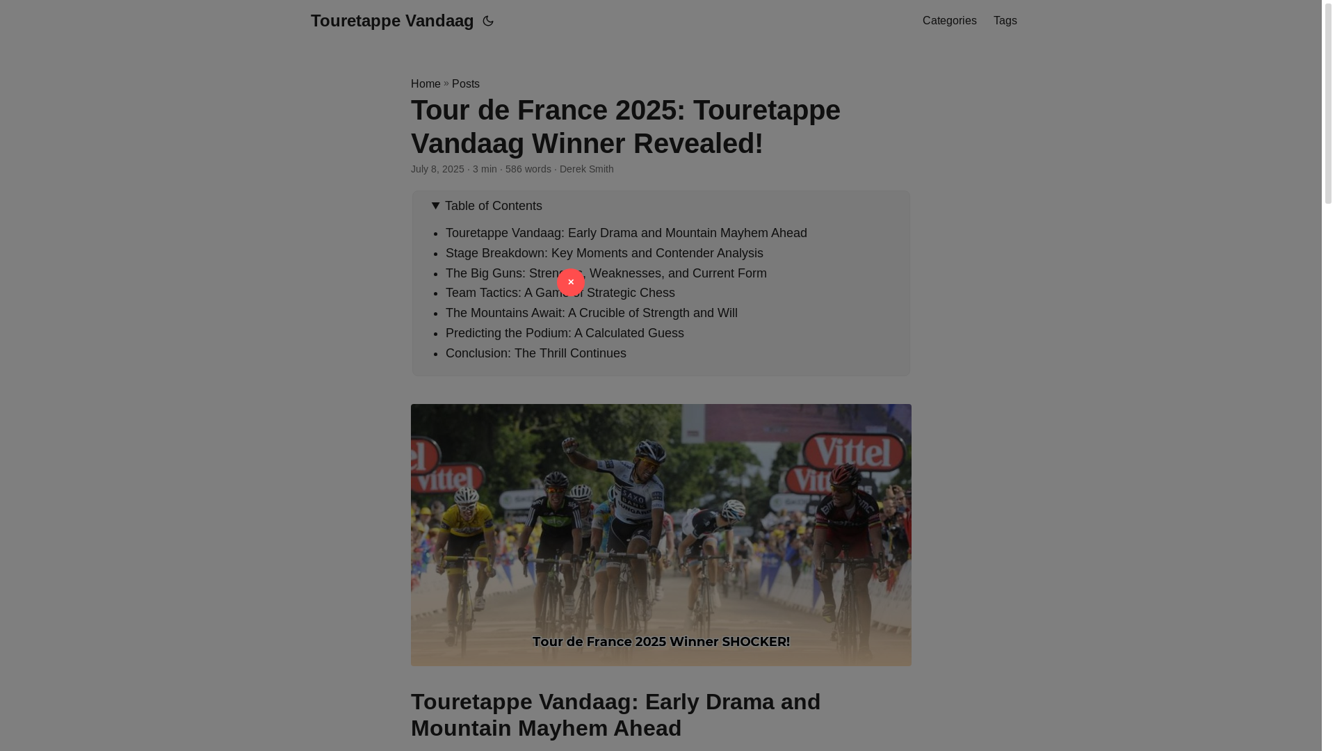 website screenshot of https://touretappe-vandaag.pages.dev/