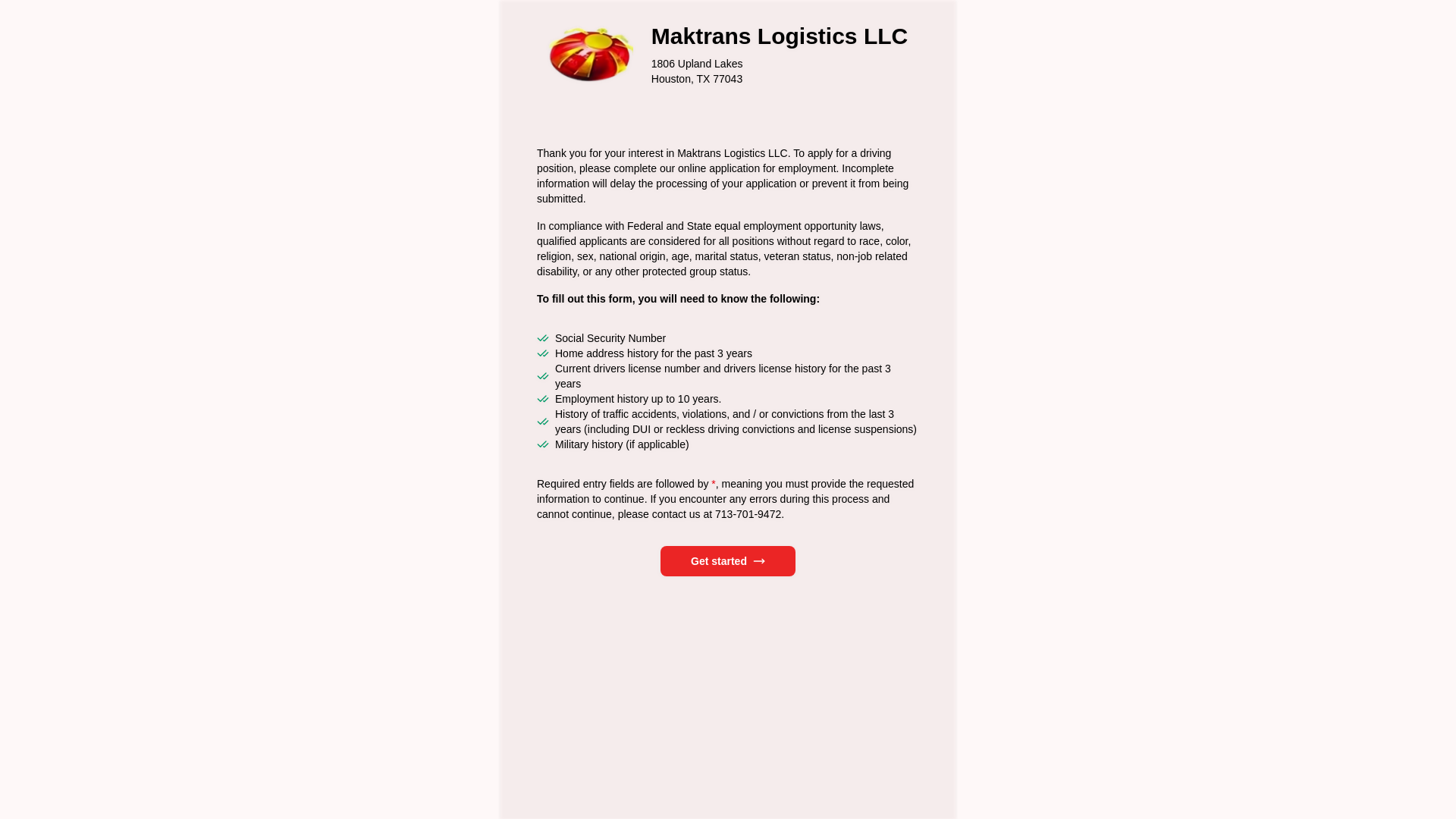 website screenshot of https://maktrans2.pages.dev/