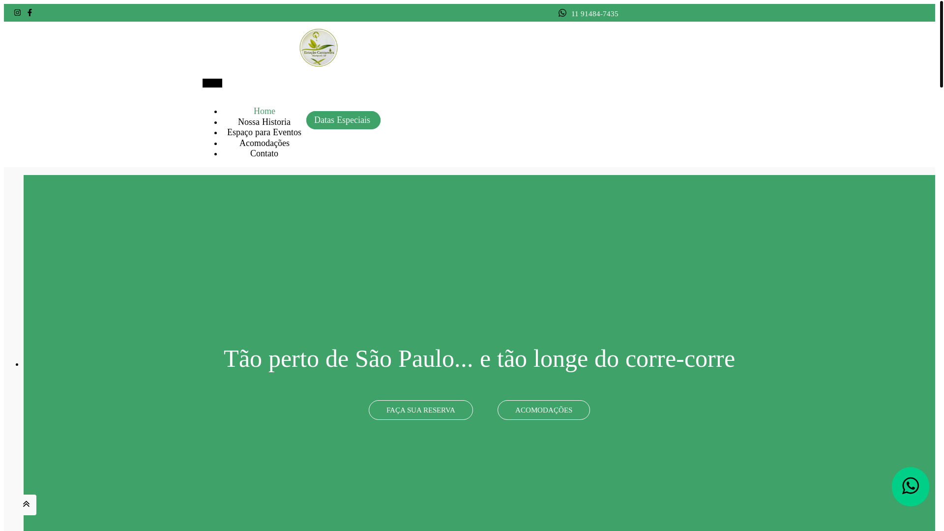 website screenshot of https://estacaocantareira.com.br/