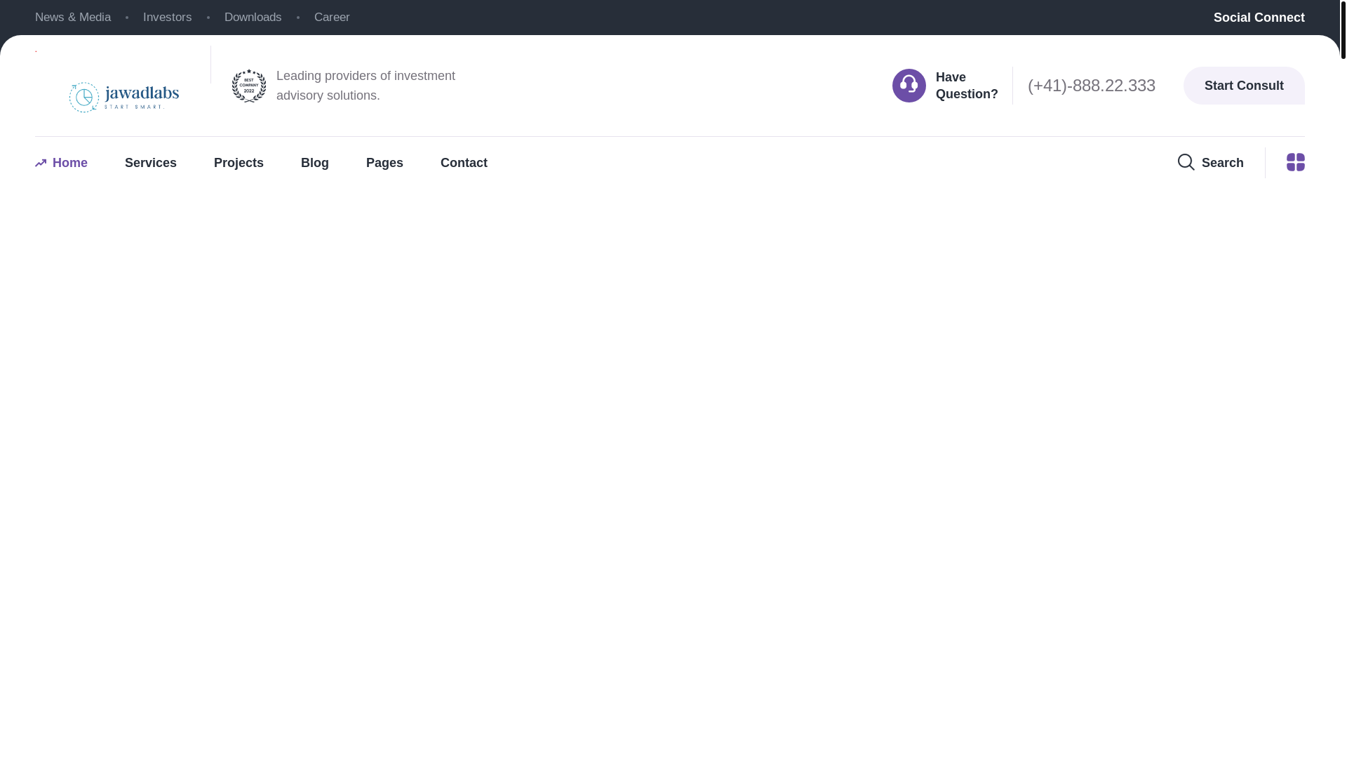website screenshot of https://jawadlabs.com/