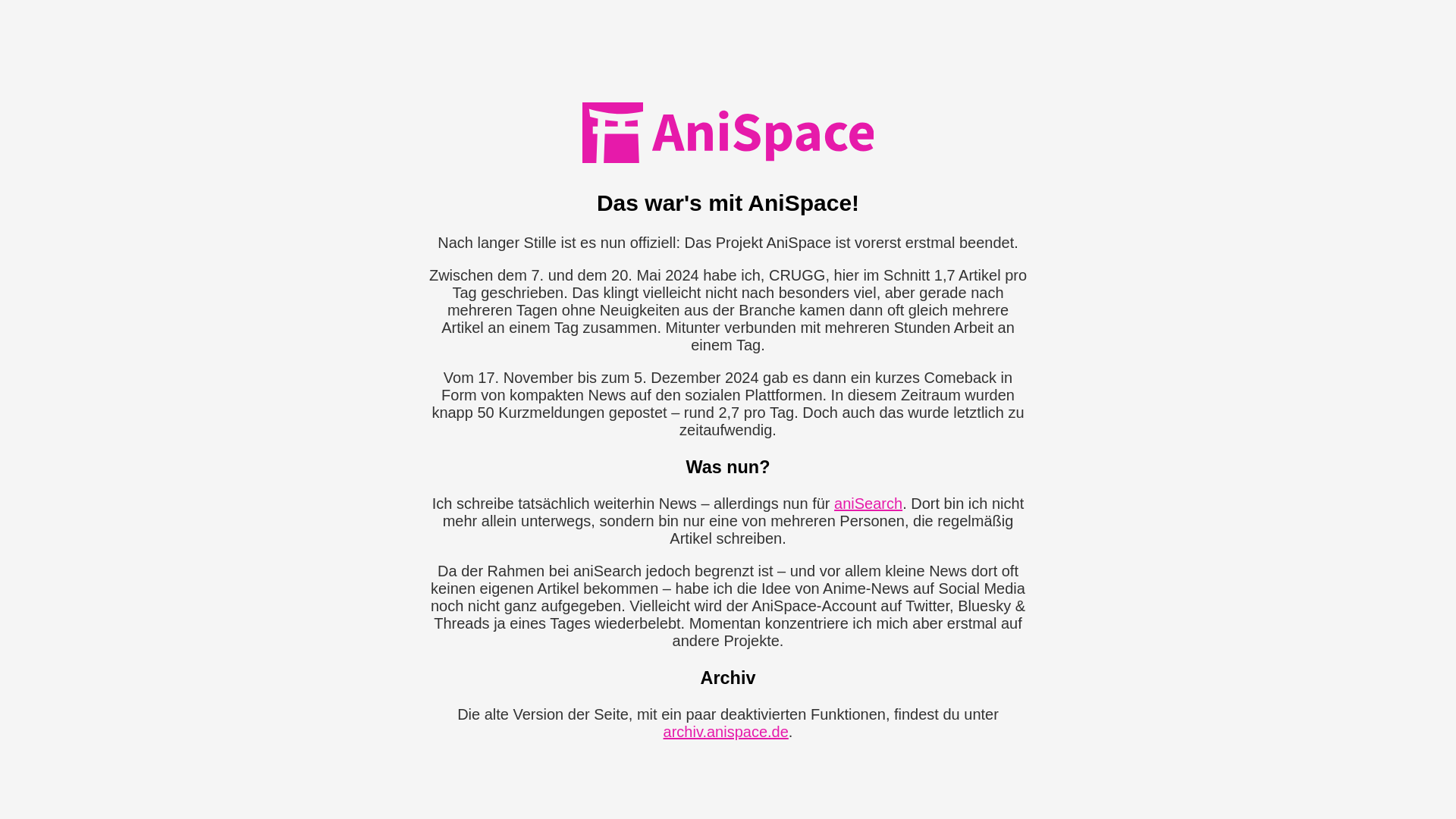 website screenshot of https://anispace-sunset.pages.dev/