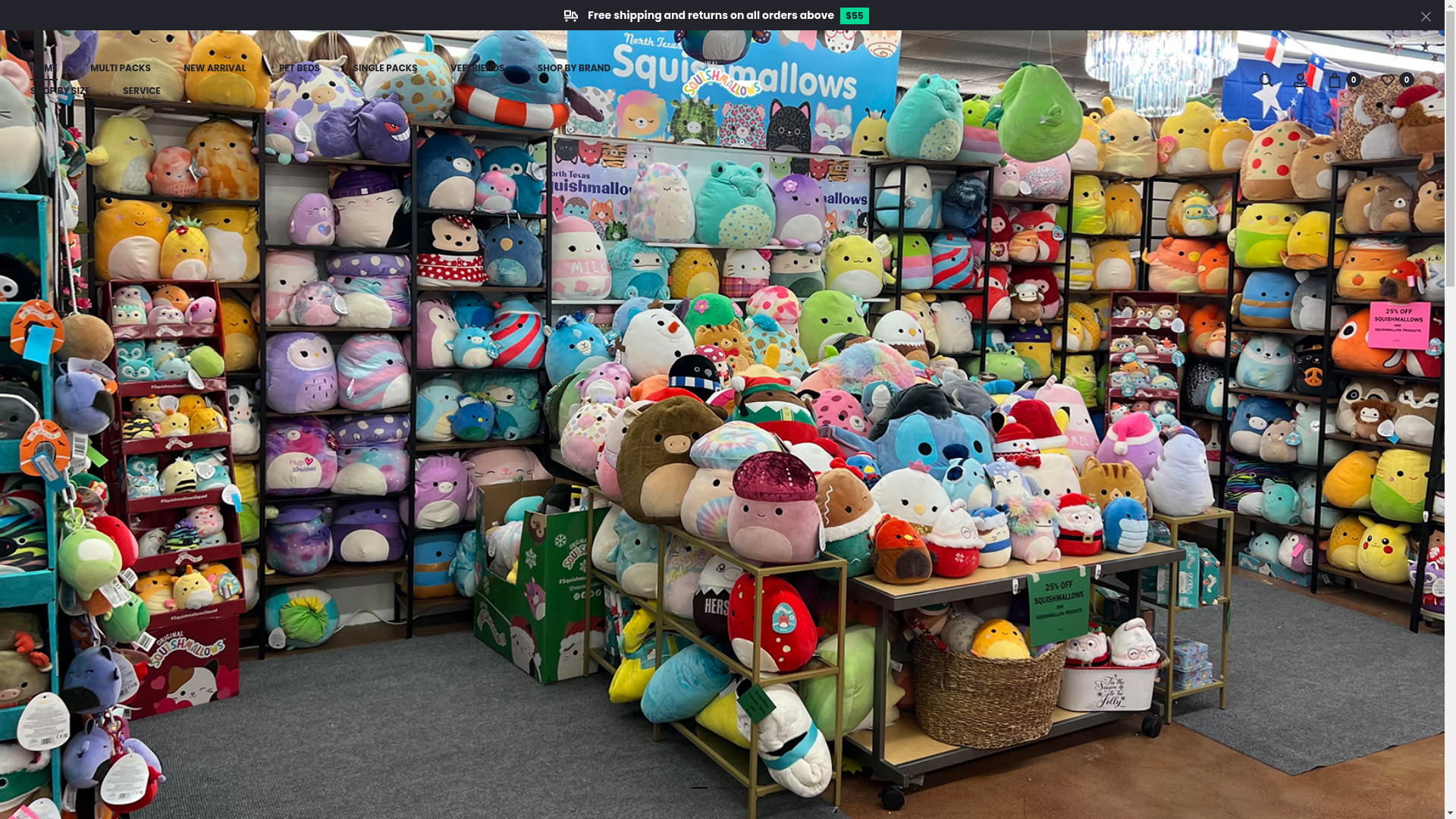 website screenshot of https://www.squishmallowsusa.us/