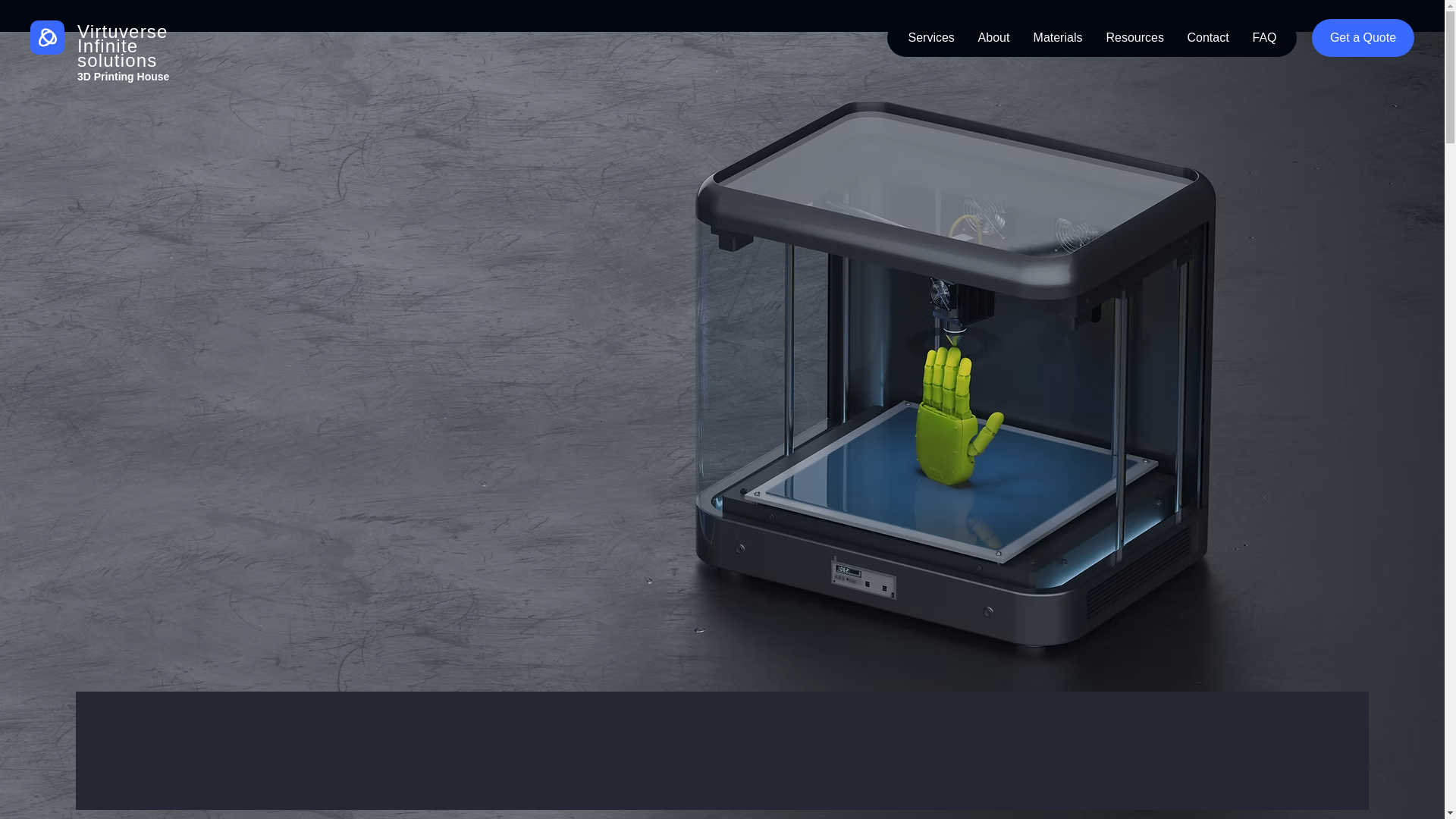 website screenshot of https://vvinfinite.com/
