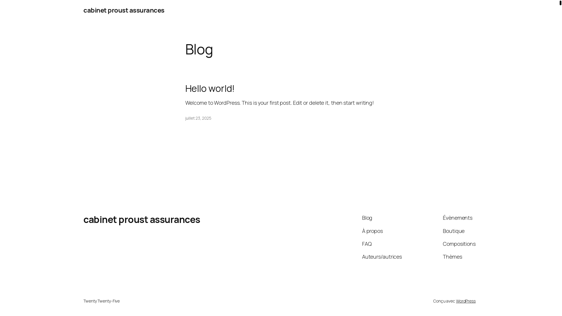 website screenshot of https://cabinet-proust-assurances.fr/