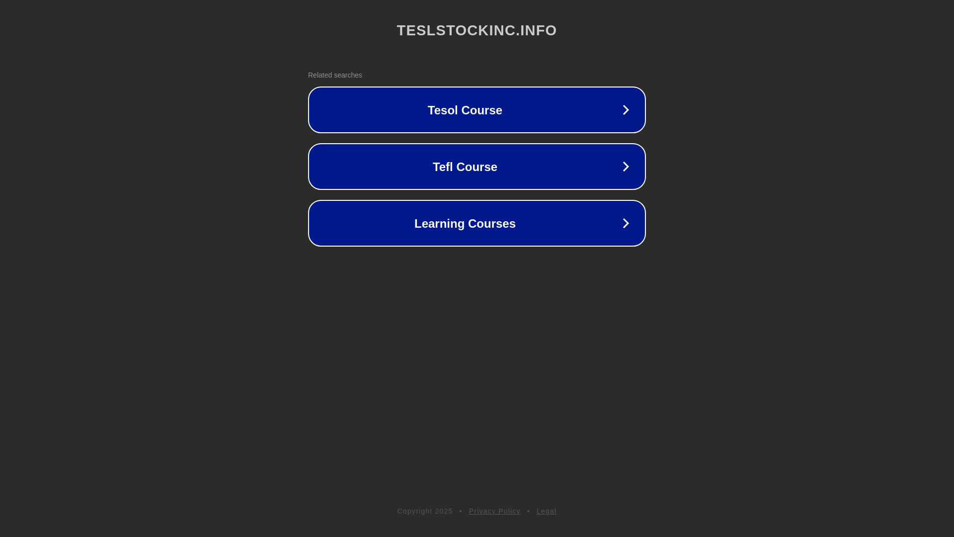 website screenshot of https://teslstockinc.info/
