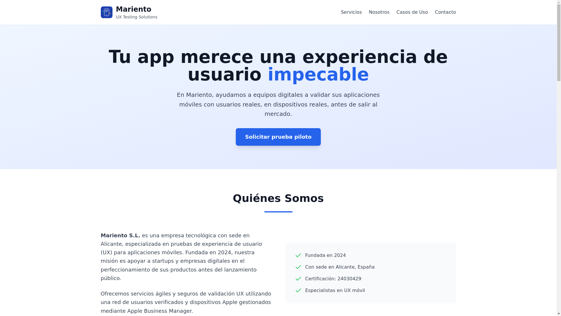 website screenshot of https://mariento-net.pages.dev/