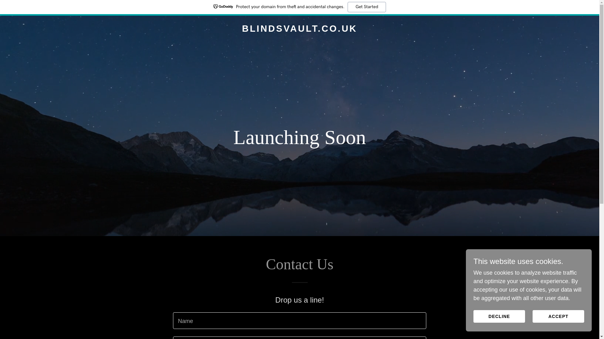 website screenshot of https://blindsvault.co.uk/