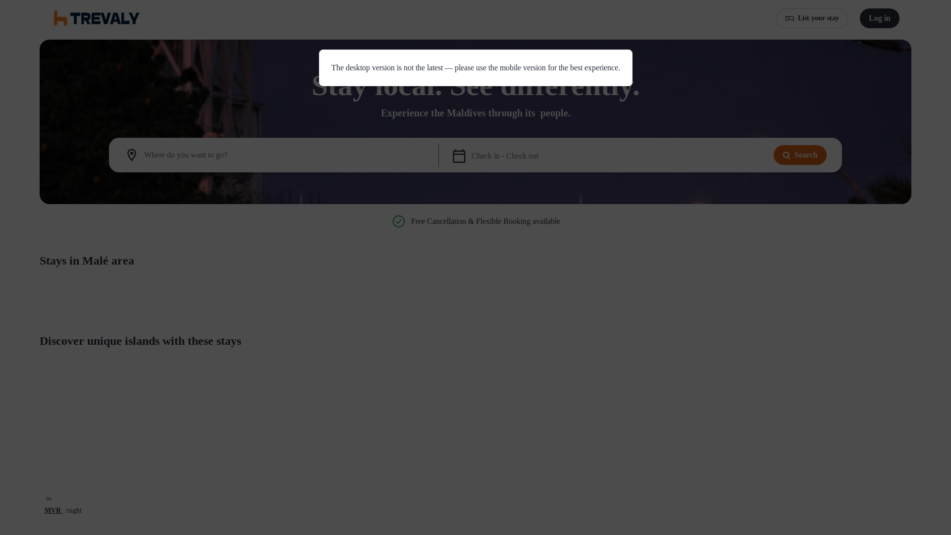website screenshot of https://trevaly.app/