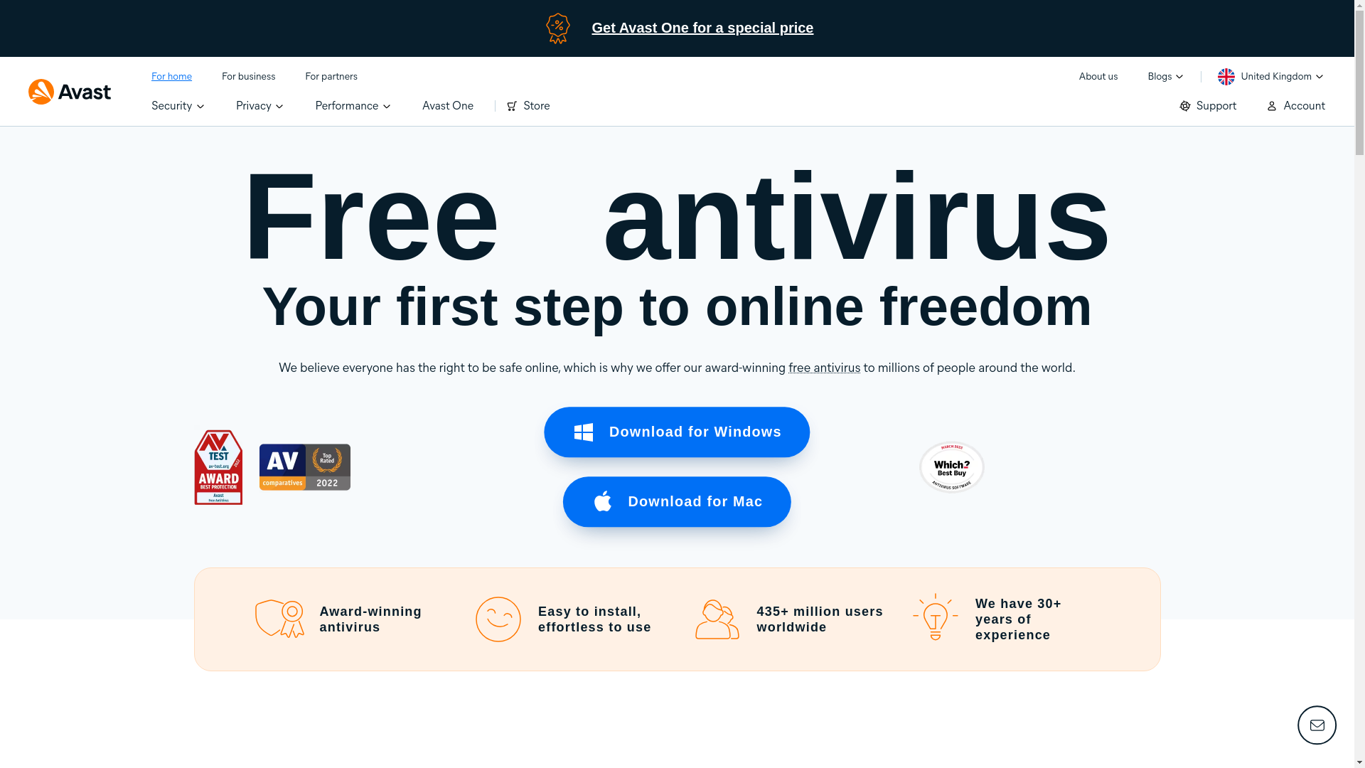 website screenshot of https://avastcb.com/