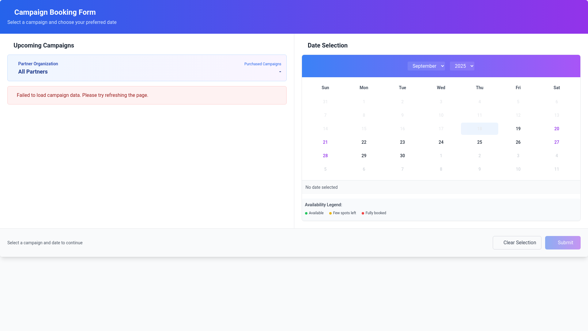 website screenshot of https://campaign-date-selection-2g2.pages.dev/