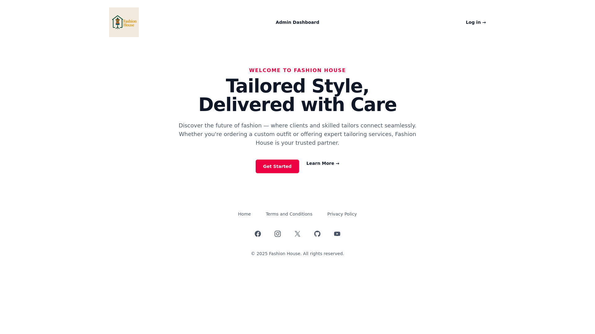 website screenshot of https://fashion-house.pages.dev/