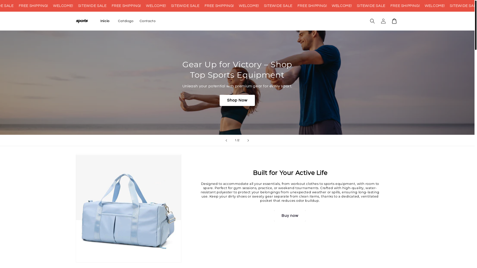 website screenshot of https://tiendafitnessvictorsuarez.store/