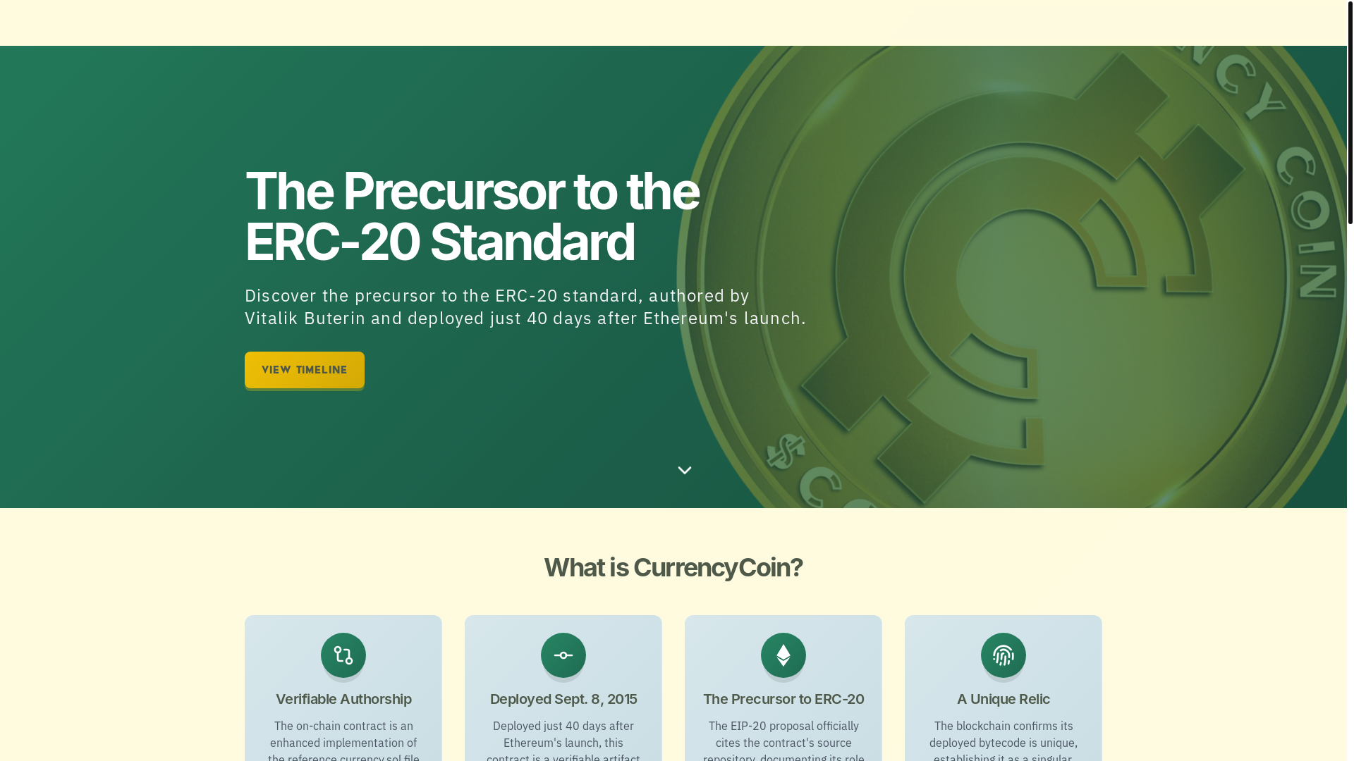 website screenshot of https://currencycoin-static.pages.dev/
