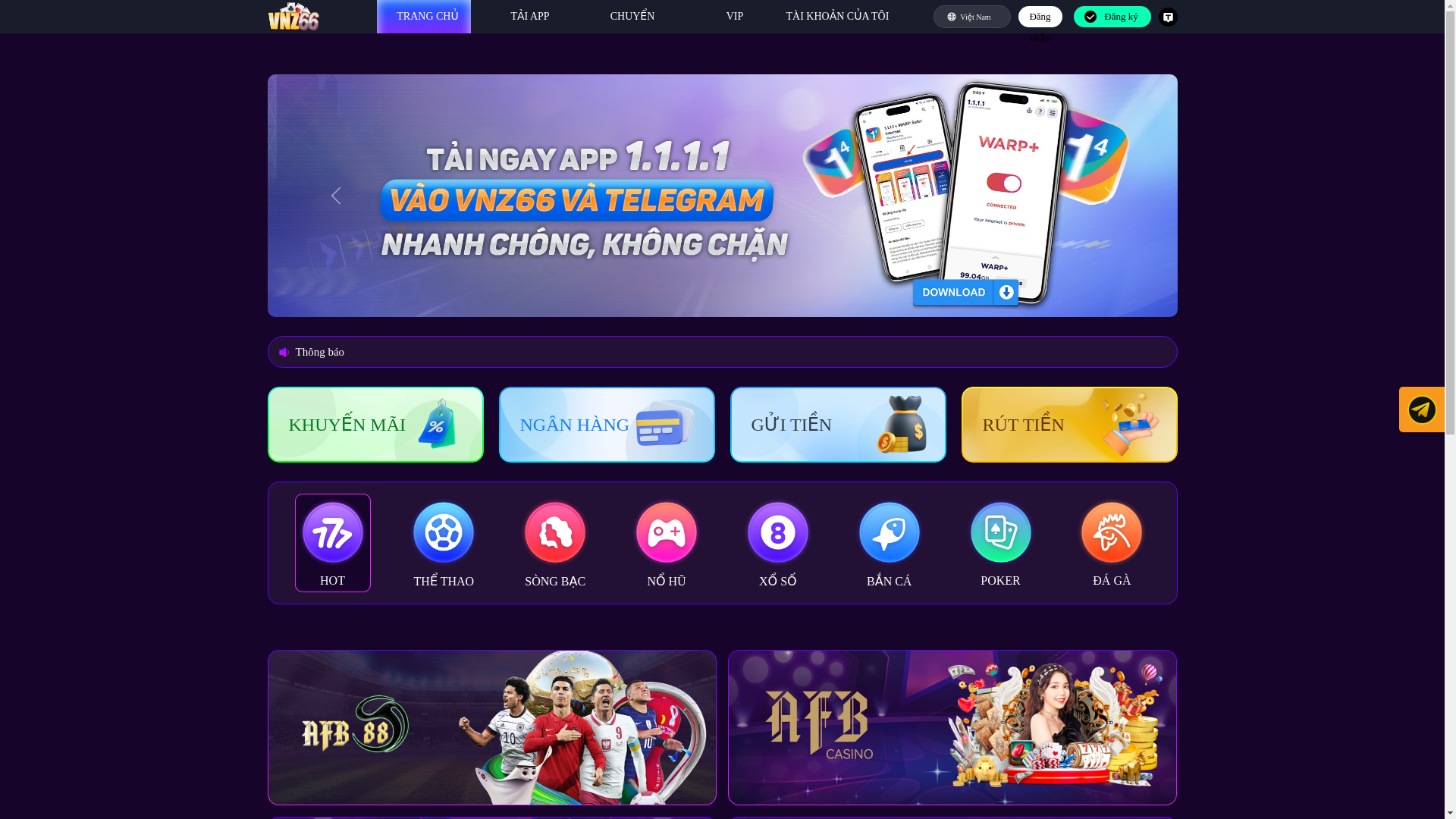 website screenshot of https://vnz8820.site/