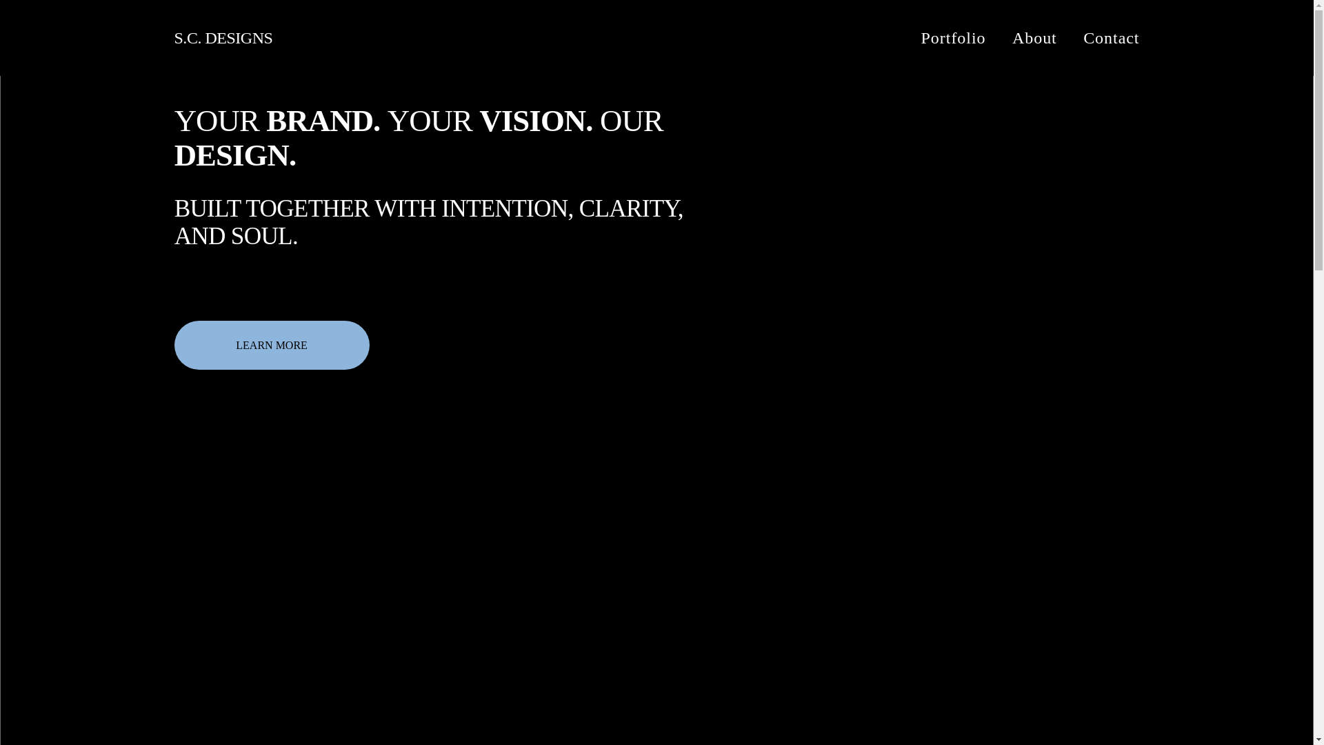website screenshot of https://sc-designs-co.com/