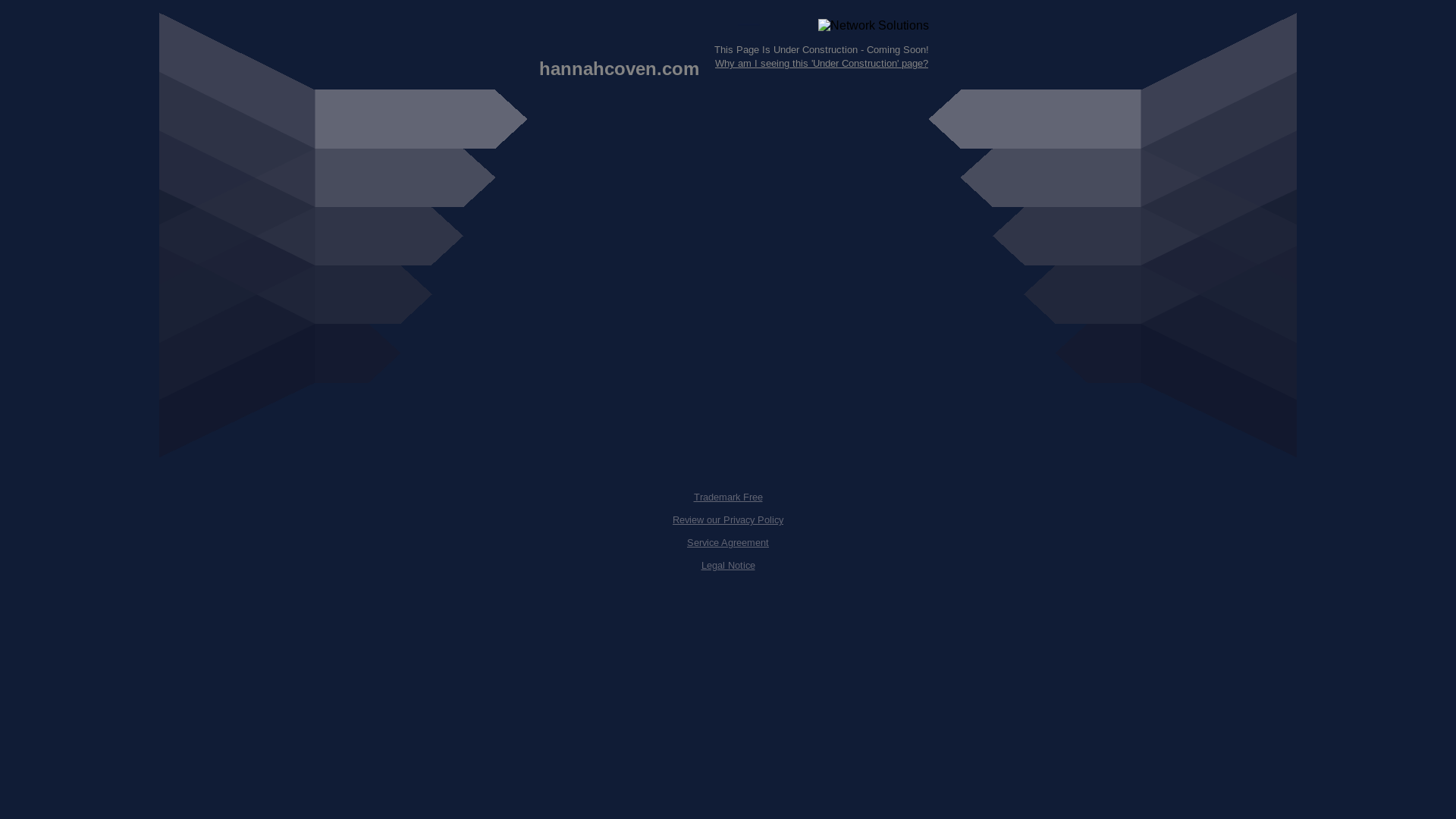 website screenshot of https://hannahcoven.com/