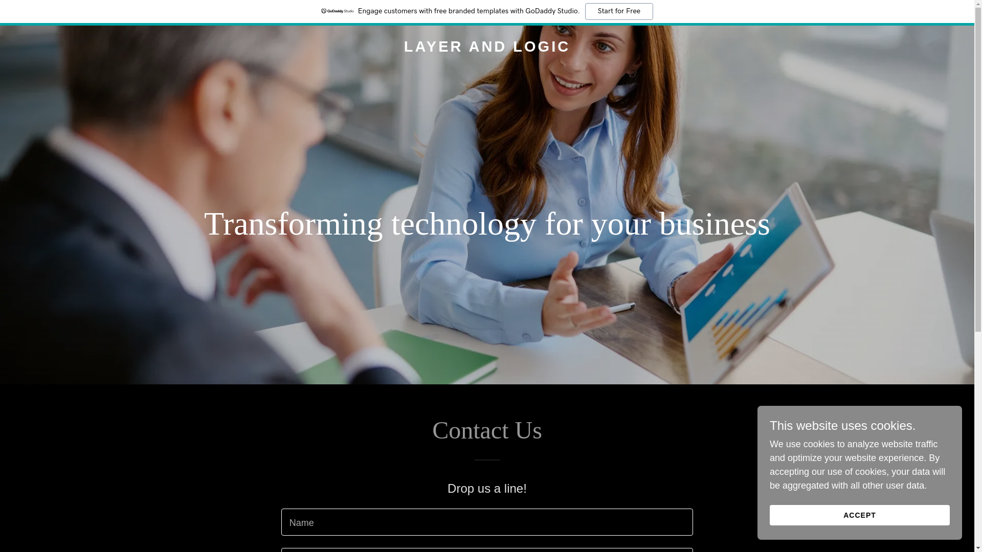 website screenshot of https://layerandlogic.com/