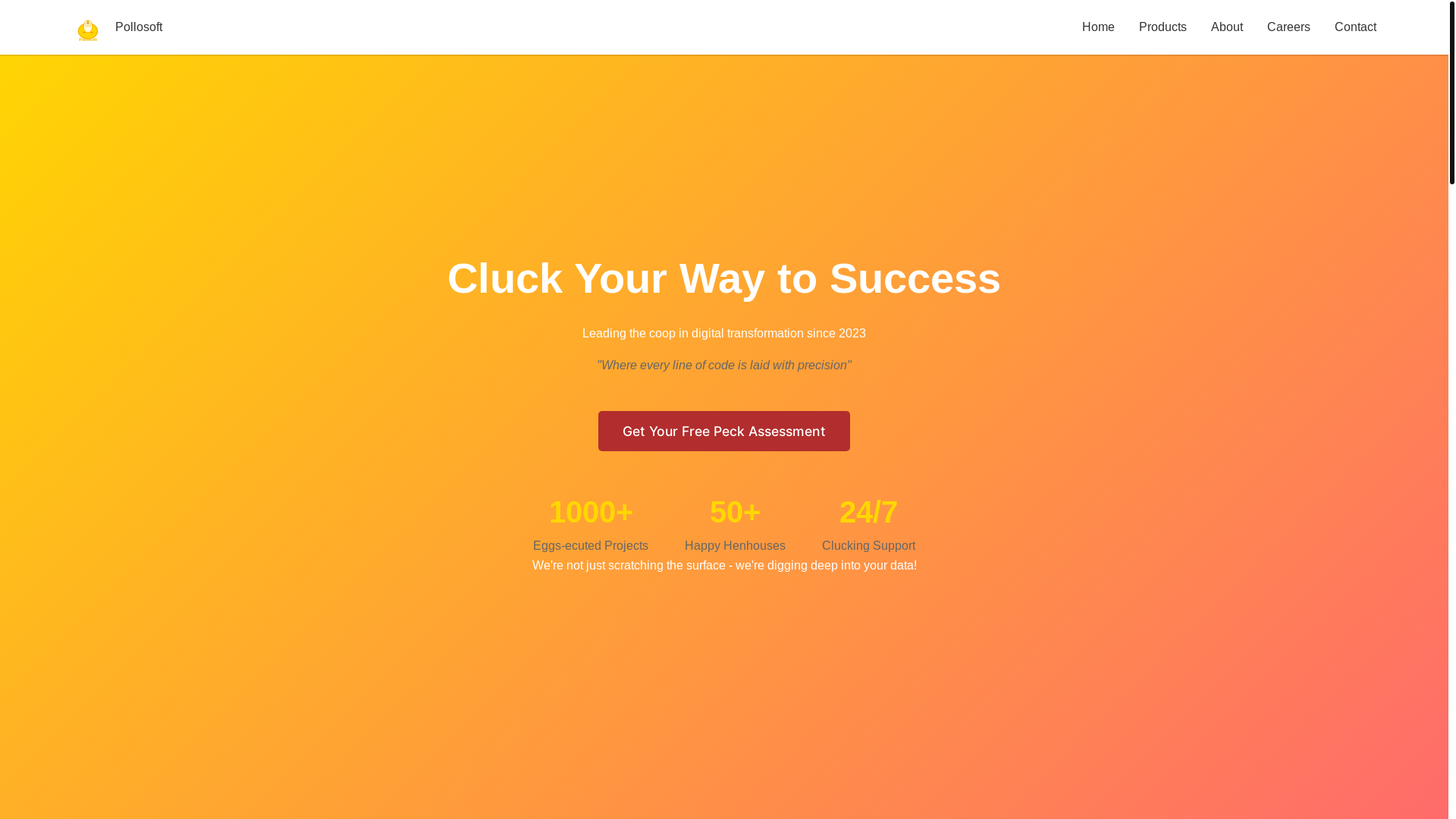 website screenshot of https://pollosoft-com.pages.dev/