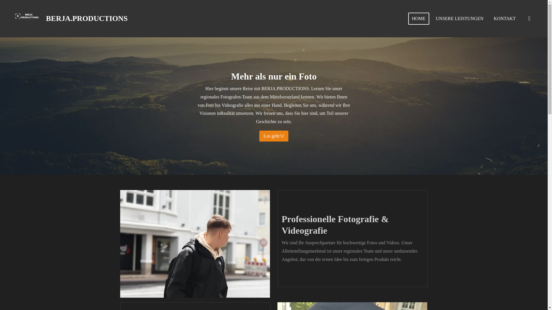 website screenshot of https://berjaproductions.de/