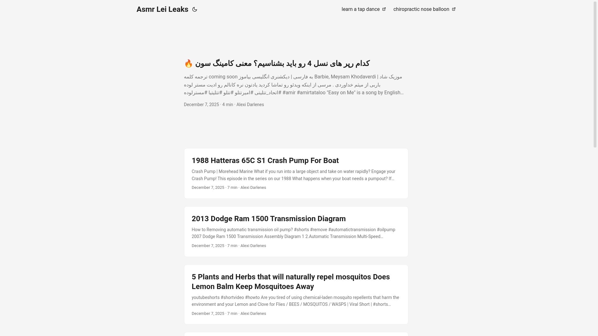 website screenshot of https://asmrleileaks.pages.dev/