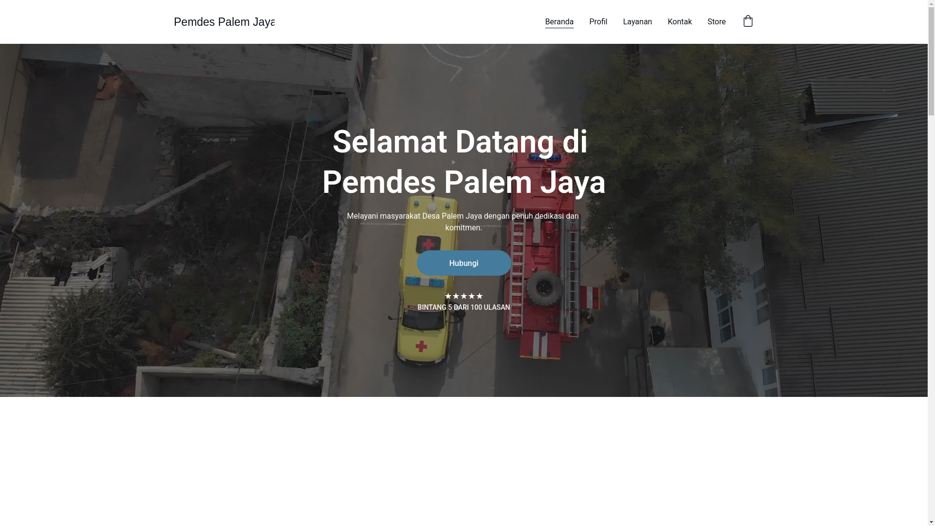 website screenshot of https://palemjaya.online/