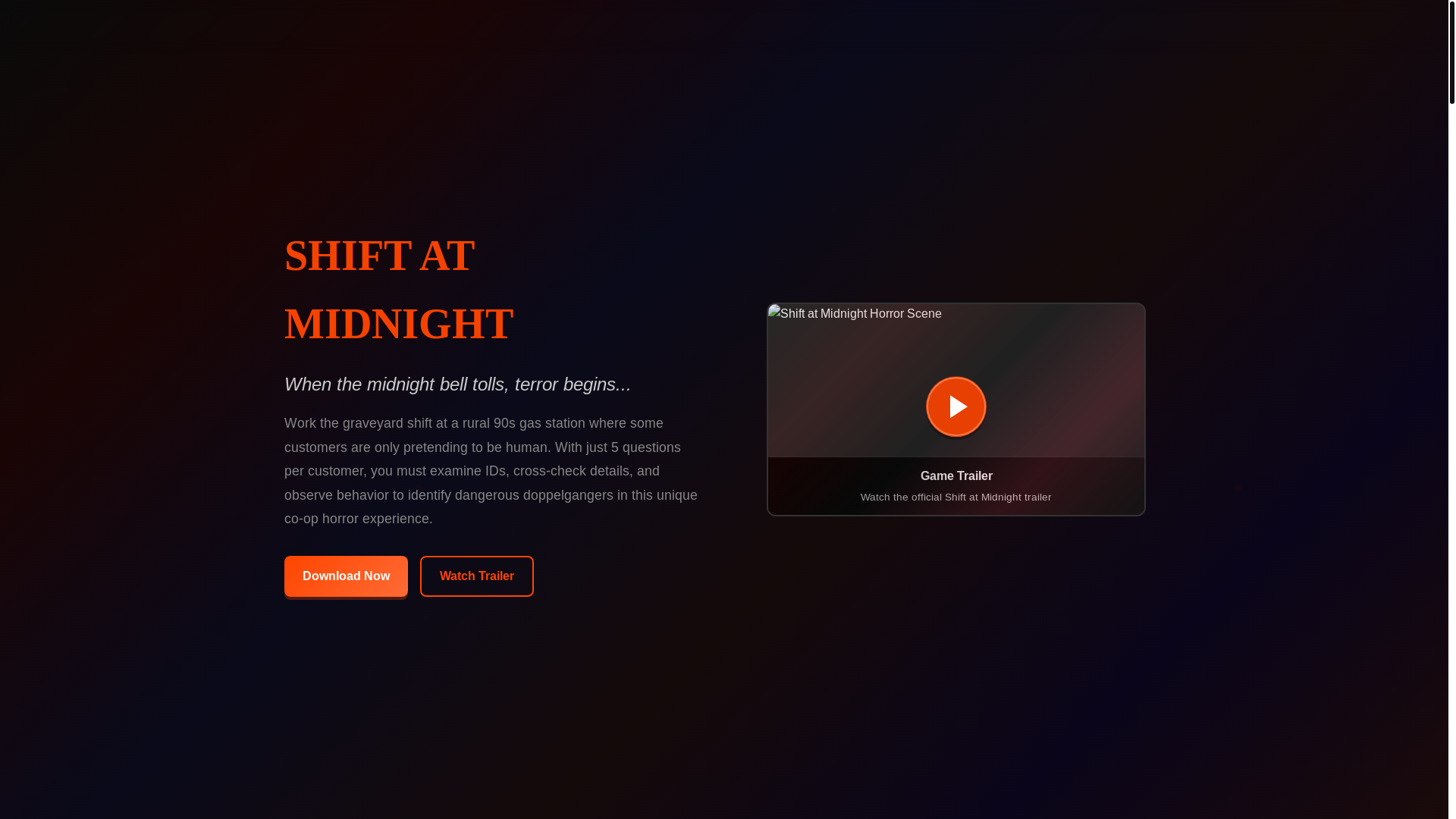 website screenshot of https://shiftatmidnight-site.pages.dev/