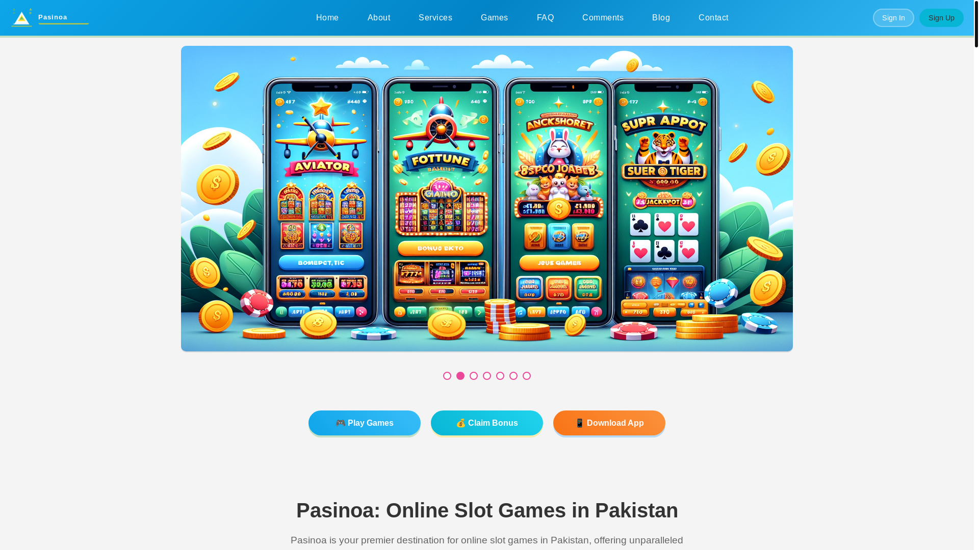 website screenshot of https://pasinoai.com/