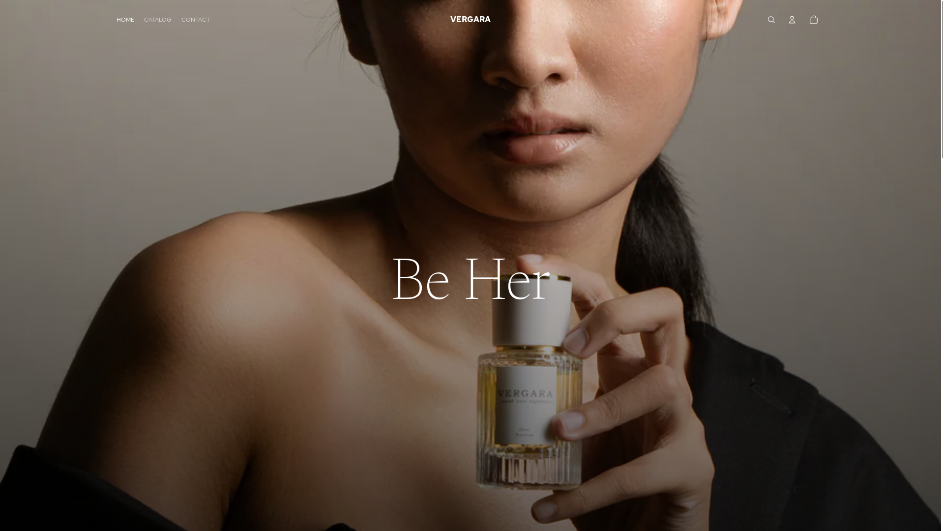 website screenshot of https://vergaraofficial.com/