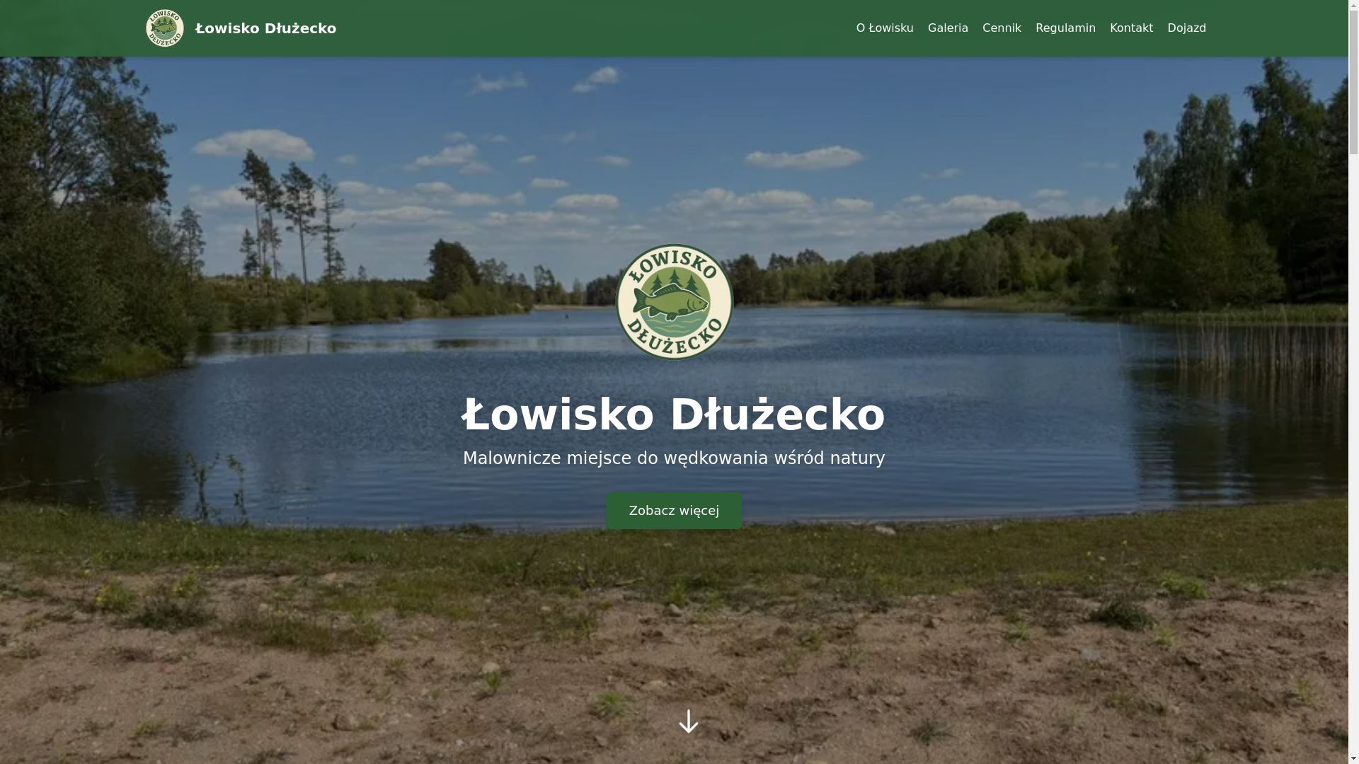website screenshot of https://lowiskodluzecko.pl/