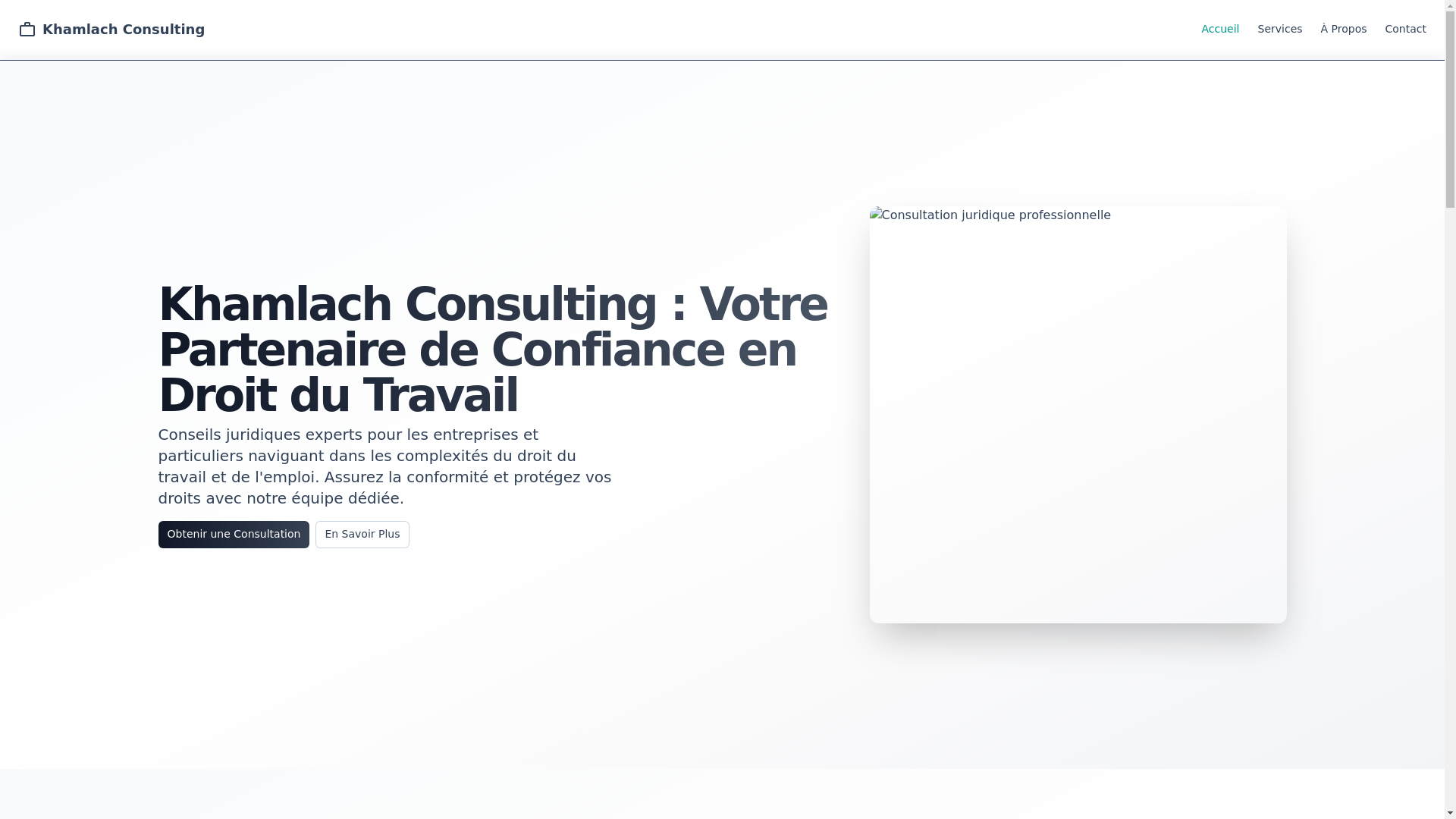 website screenshot of https://khamlach-consulting.pages.dev/