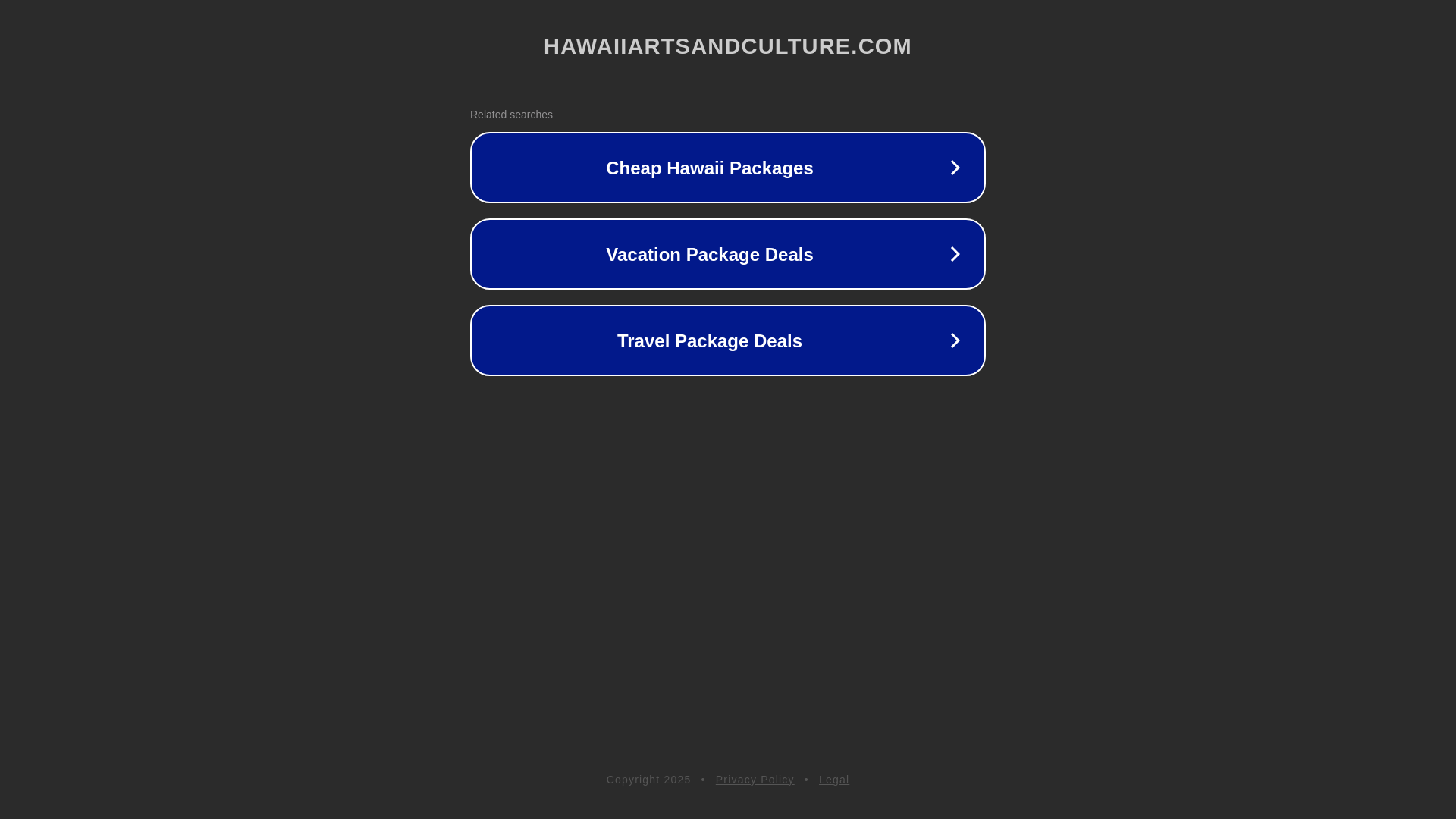 website screenshot of https://hawaiiartsandculture.com/