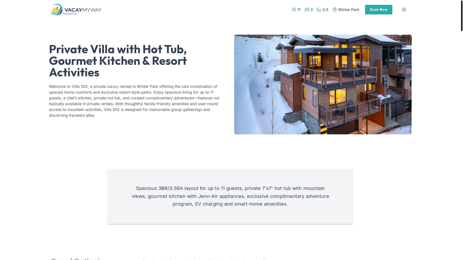 website screenshot of https://peakview.house/