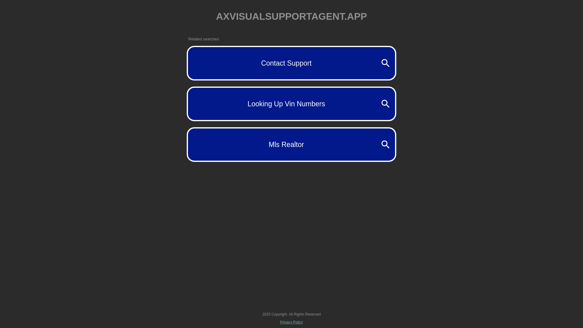 website screenshot of https://axvisualsupportagent.app/