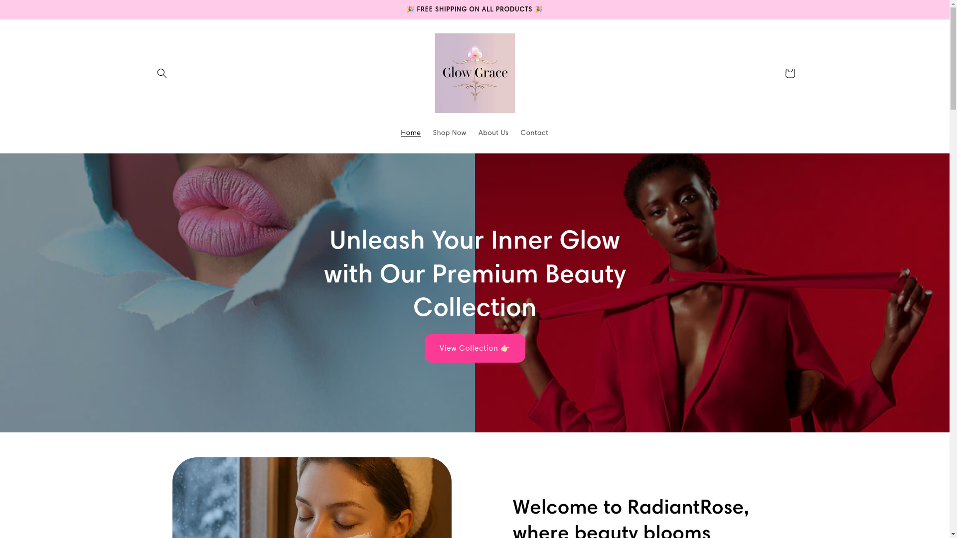 website screenshot of https://glow-grace.shop/