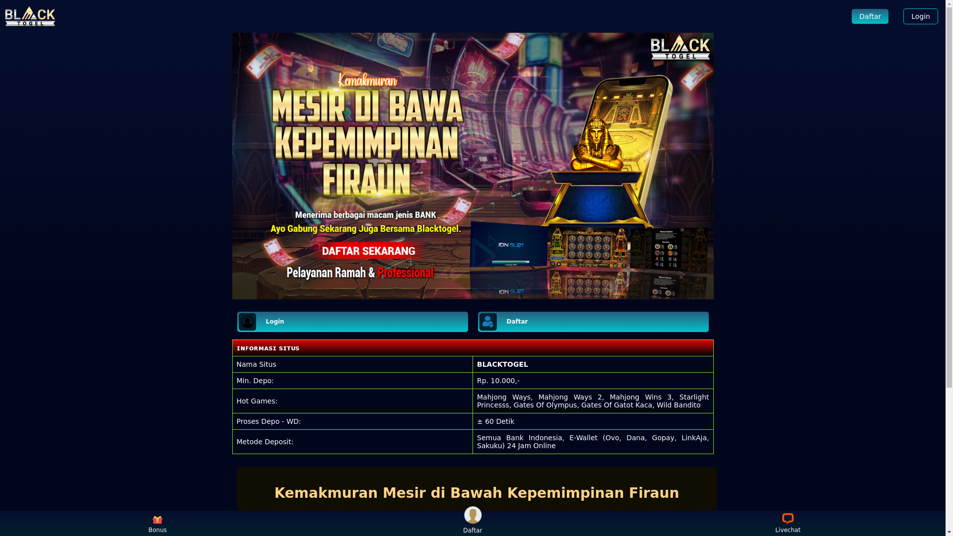 website screenshot of https://kemakmuran-mesir-di-bawah-kepemimpinan-firaun.pages.dev/