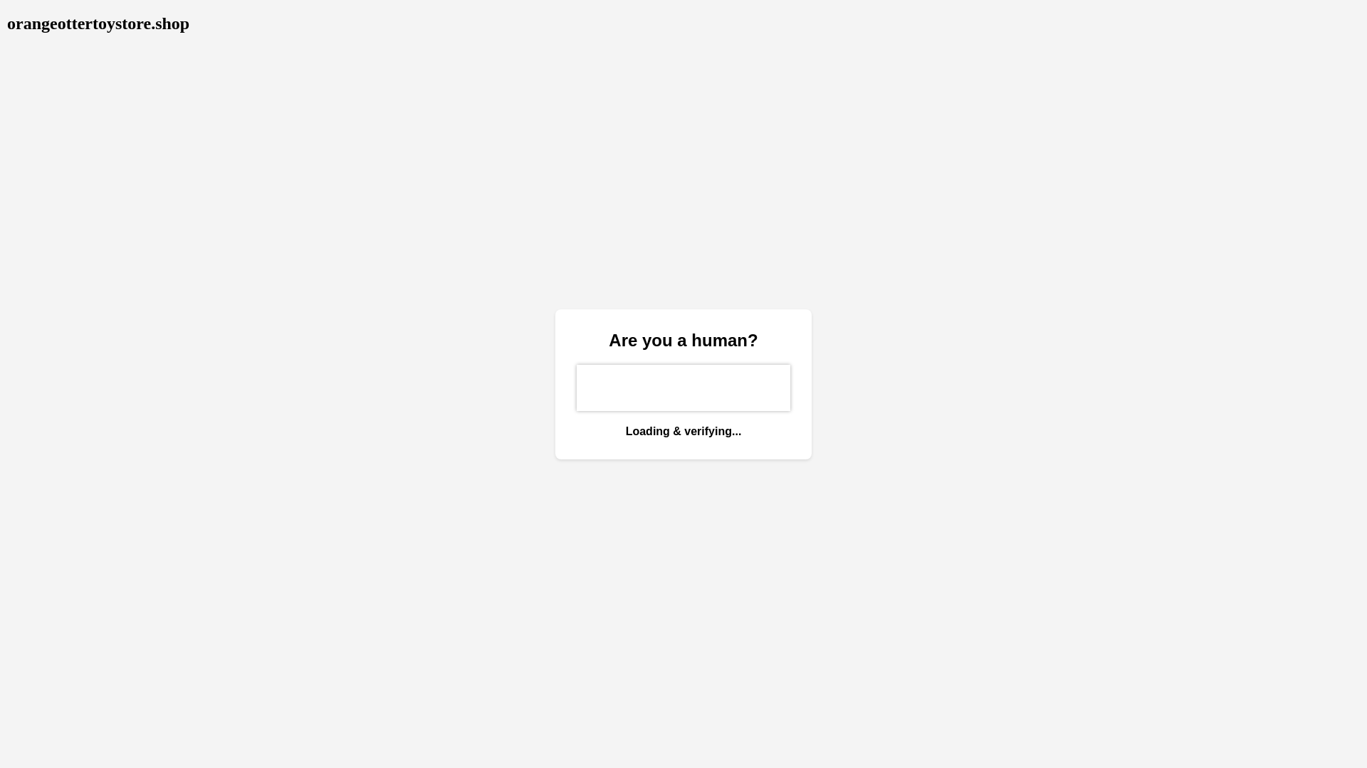 website screenshot of https://orangeottertoystore.shop/