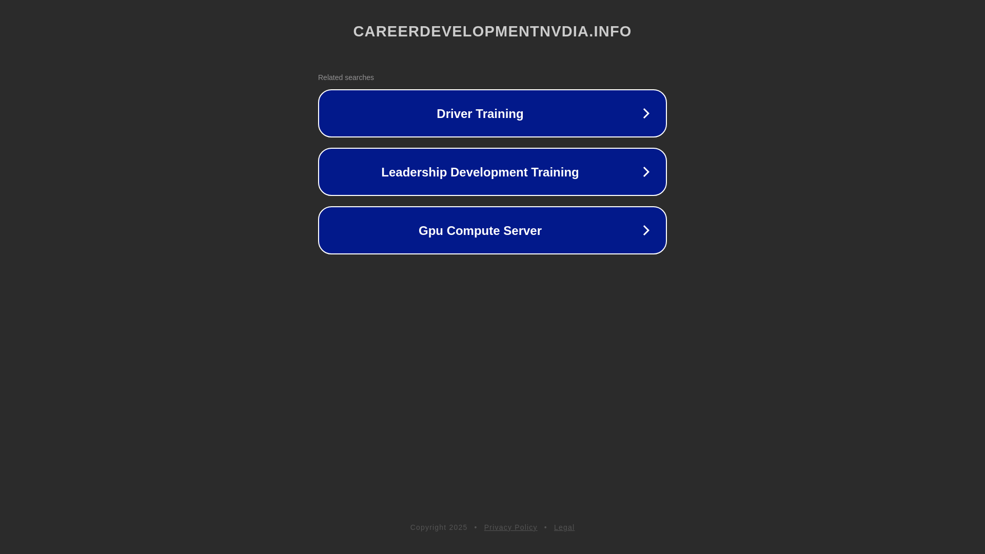 website screenshot of https://careerdevelopmentnvdia.info/