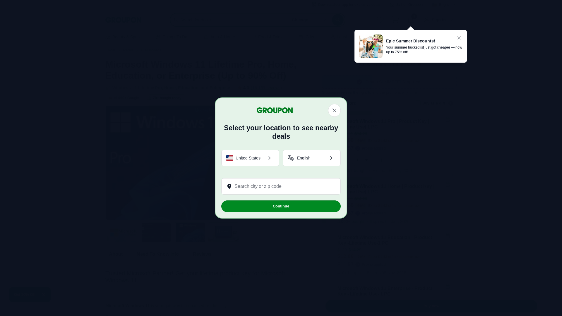 website screenshot of https://www.groupon.com/deals/license-tom-llc-4?utm_content=73598871775556&utm_source=bing&utm_medium=cpc&msclkid=51705b25ff3a13daeaf833499bb916b0&promoApplied=1