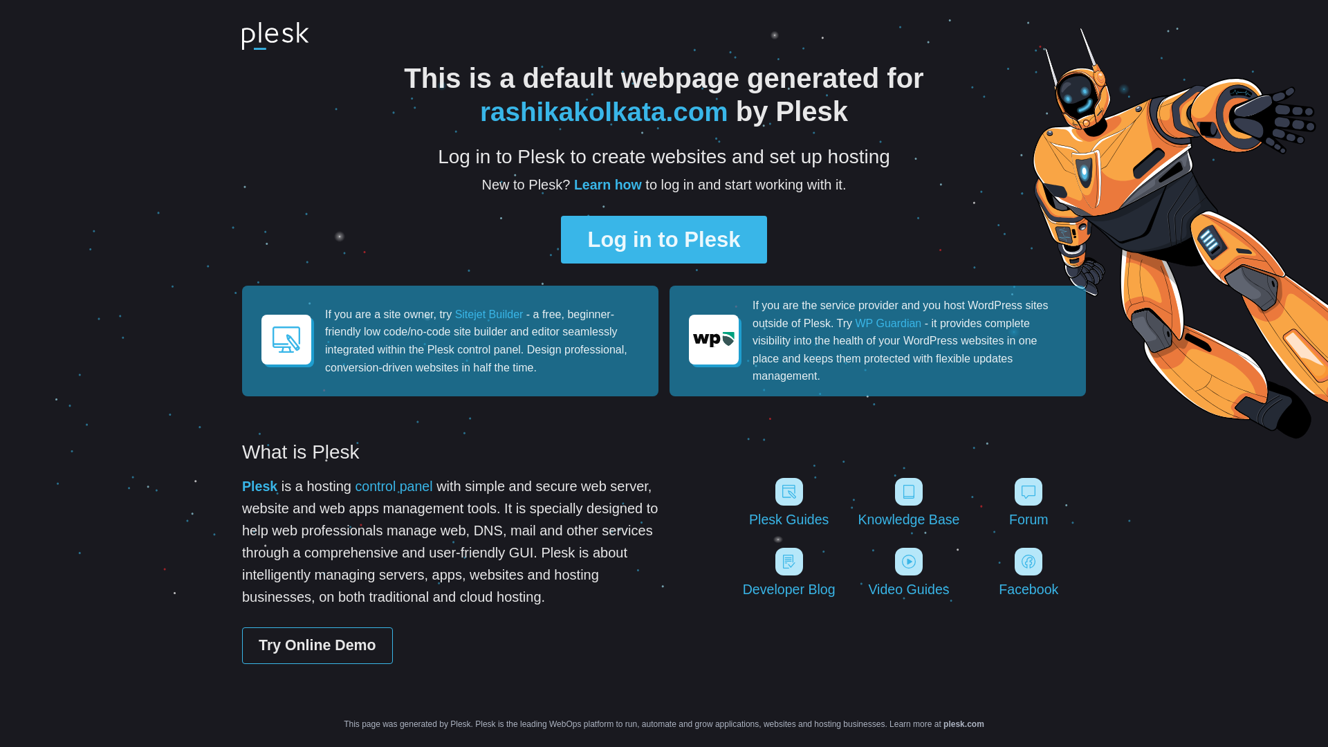 website screenshot of https://rashikakolkata.com/