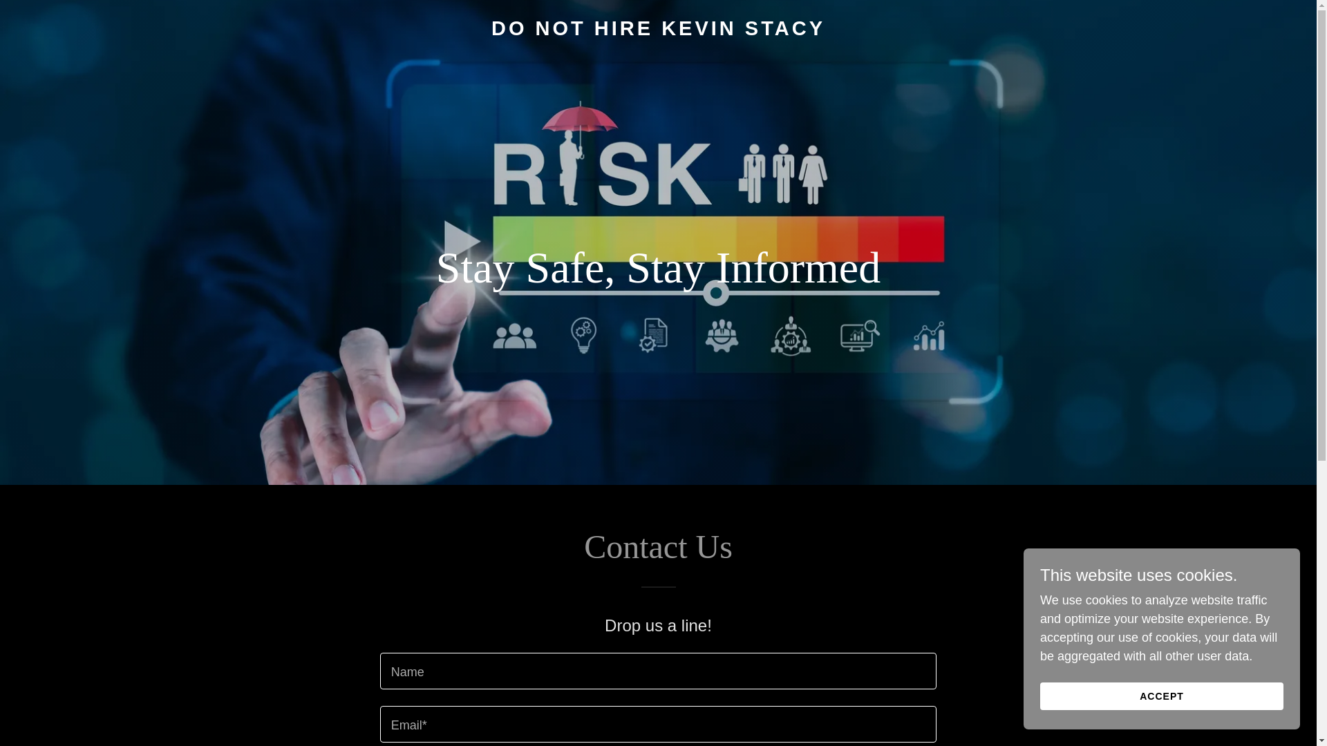 website screenshot of https://donothirekevinstacy.com/