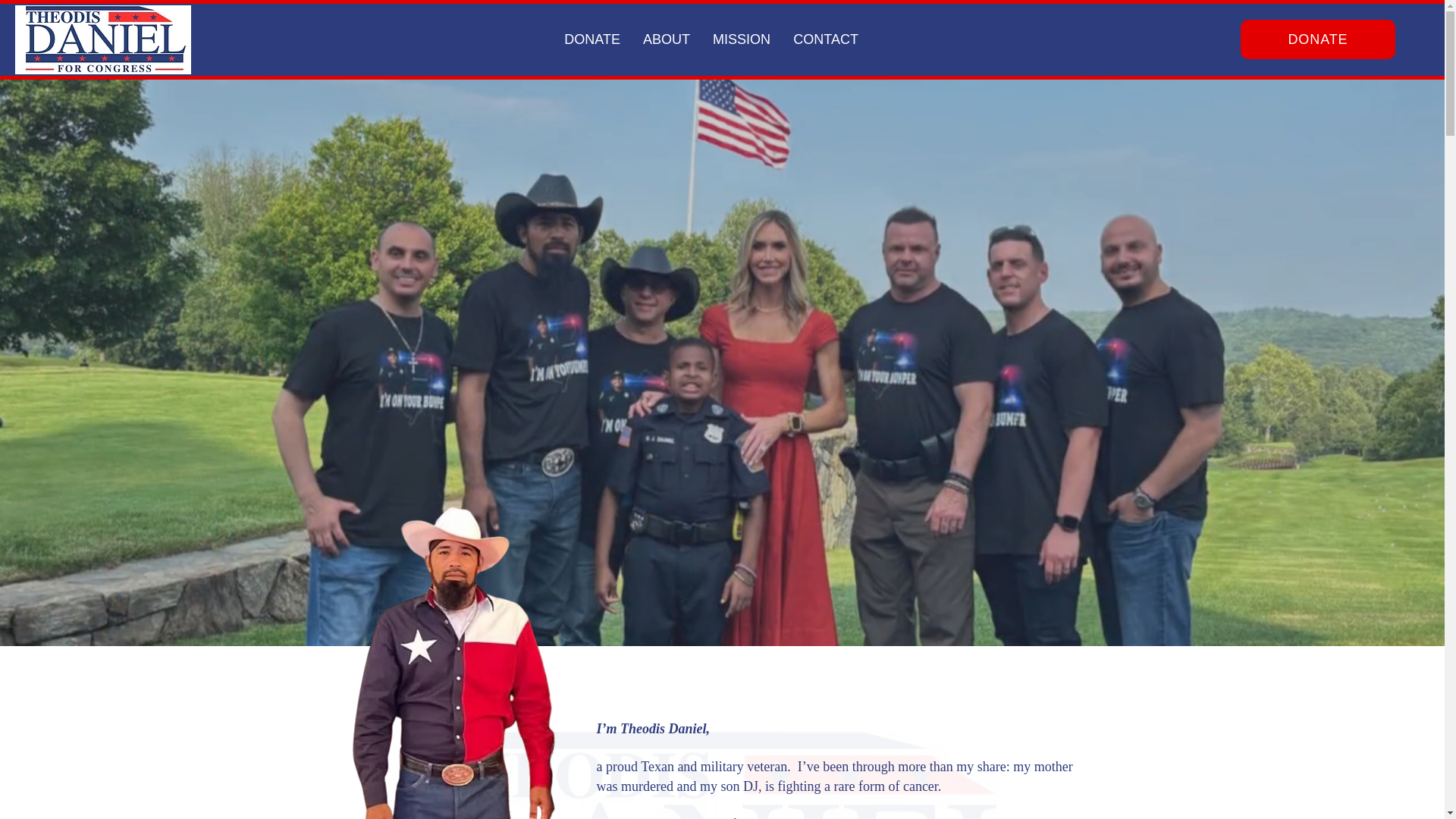 website screenshot of https://theodisdaniel.com/