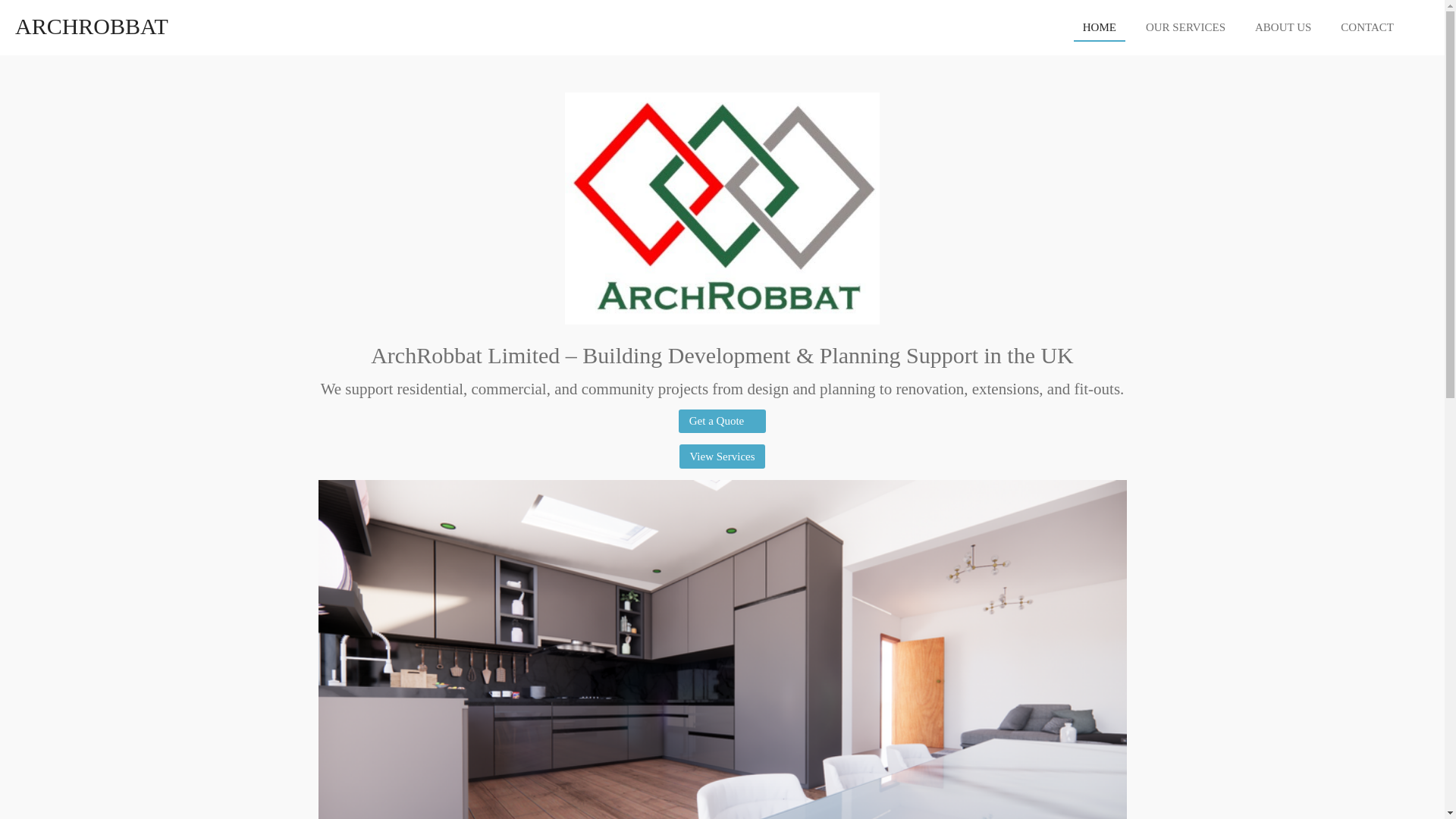 website screenshot of https://archrobbat.co.uk/