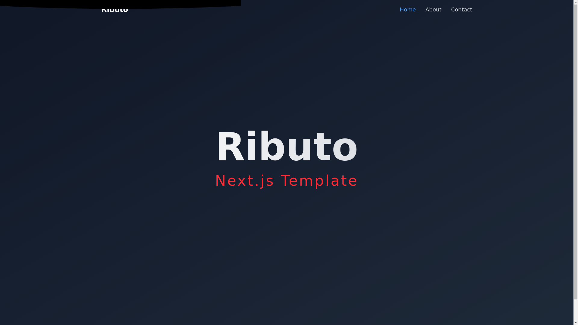website screenshot of https://ributo-nextjs-template.pages.dev/