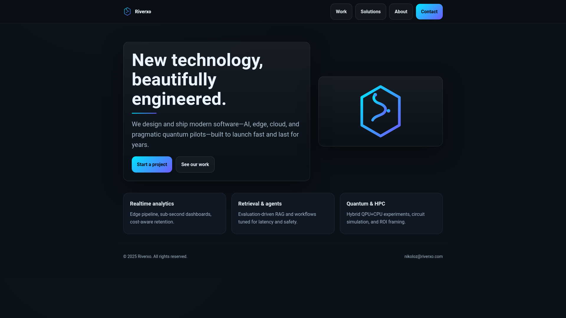 website screenshot of https://riverv6.pages.dev/