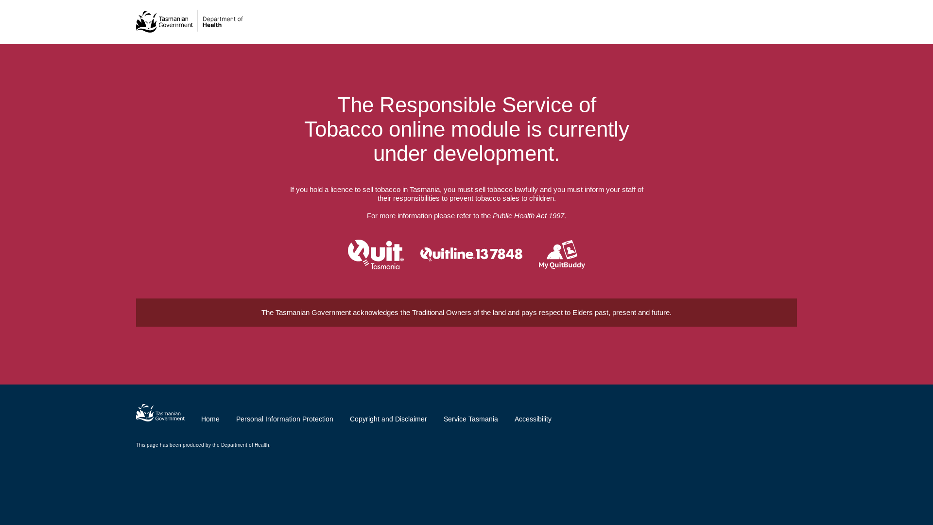 website screenshot of https://tobaccotas.online/