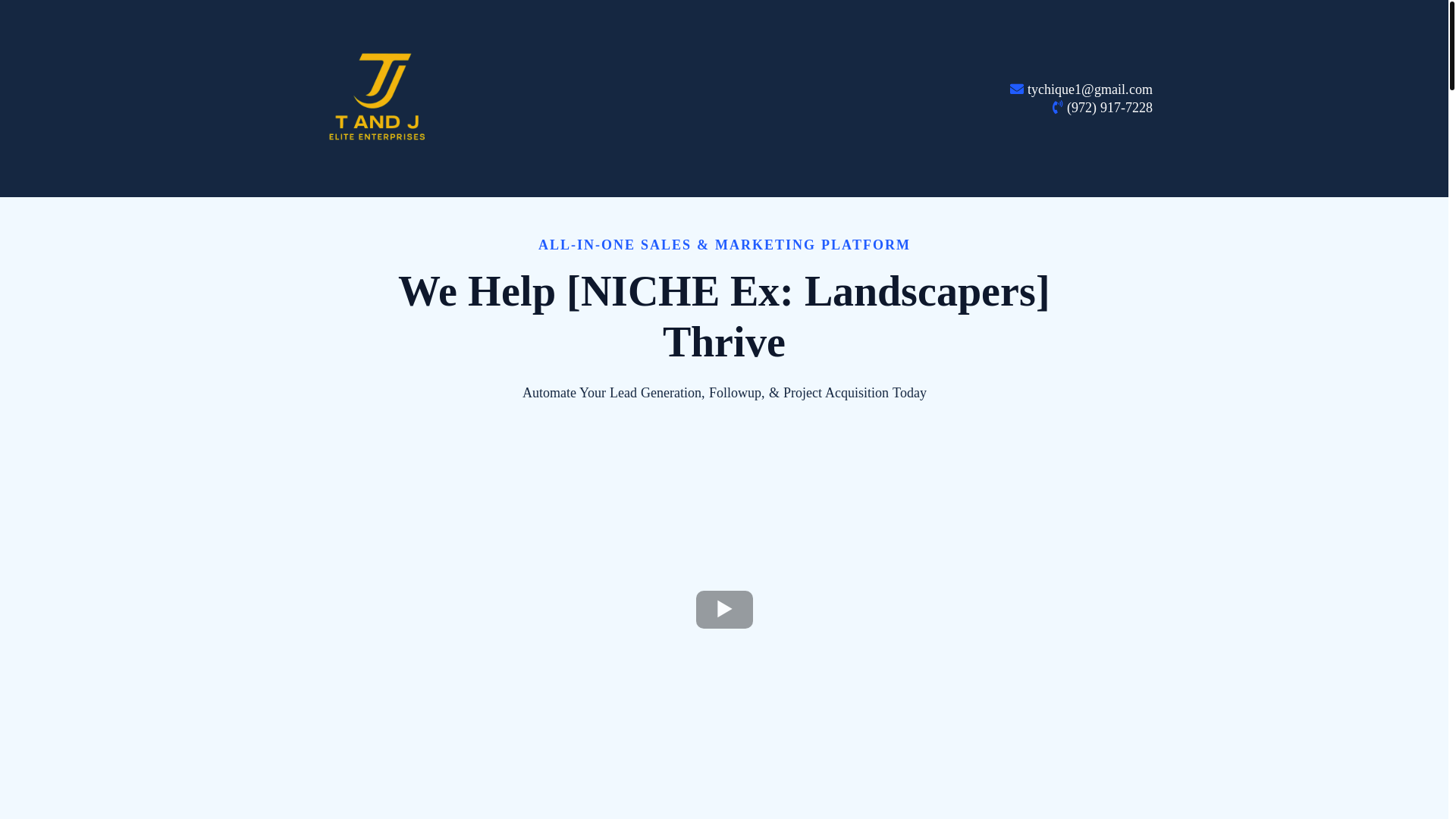 website screenshot of https://tandjeliteenterprises.com/