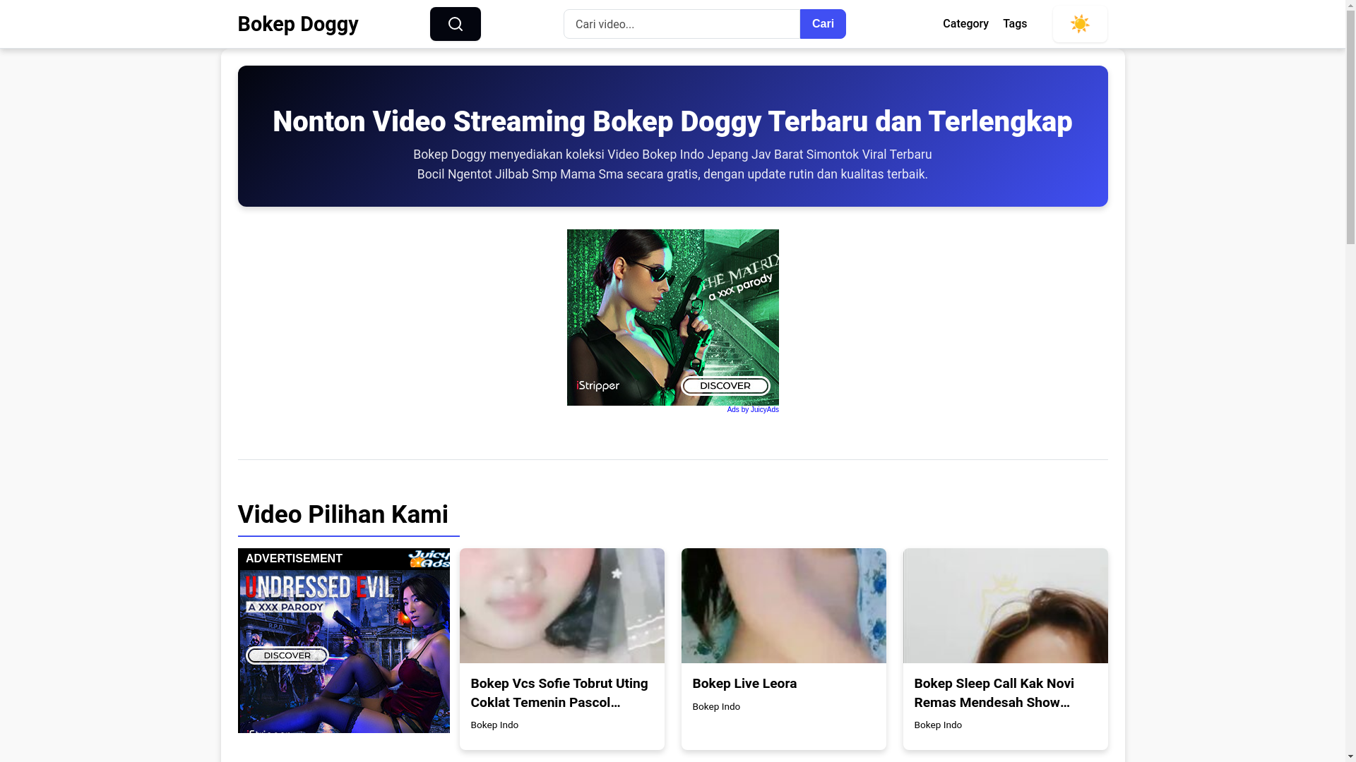 website screenshot of https://bokepdoggy.pages.dev/