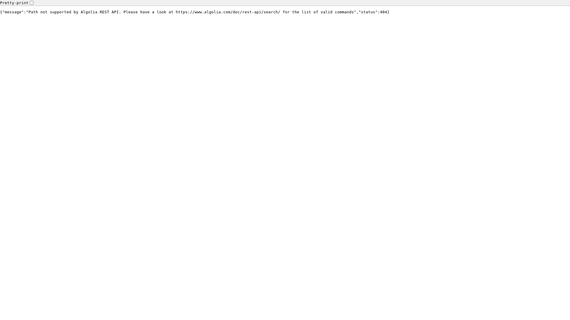 website screenshot of https://algolia.net/
