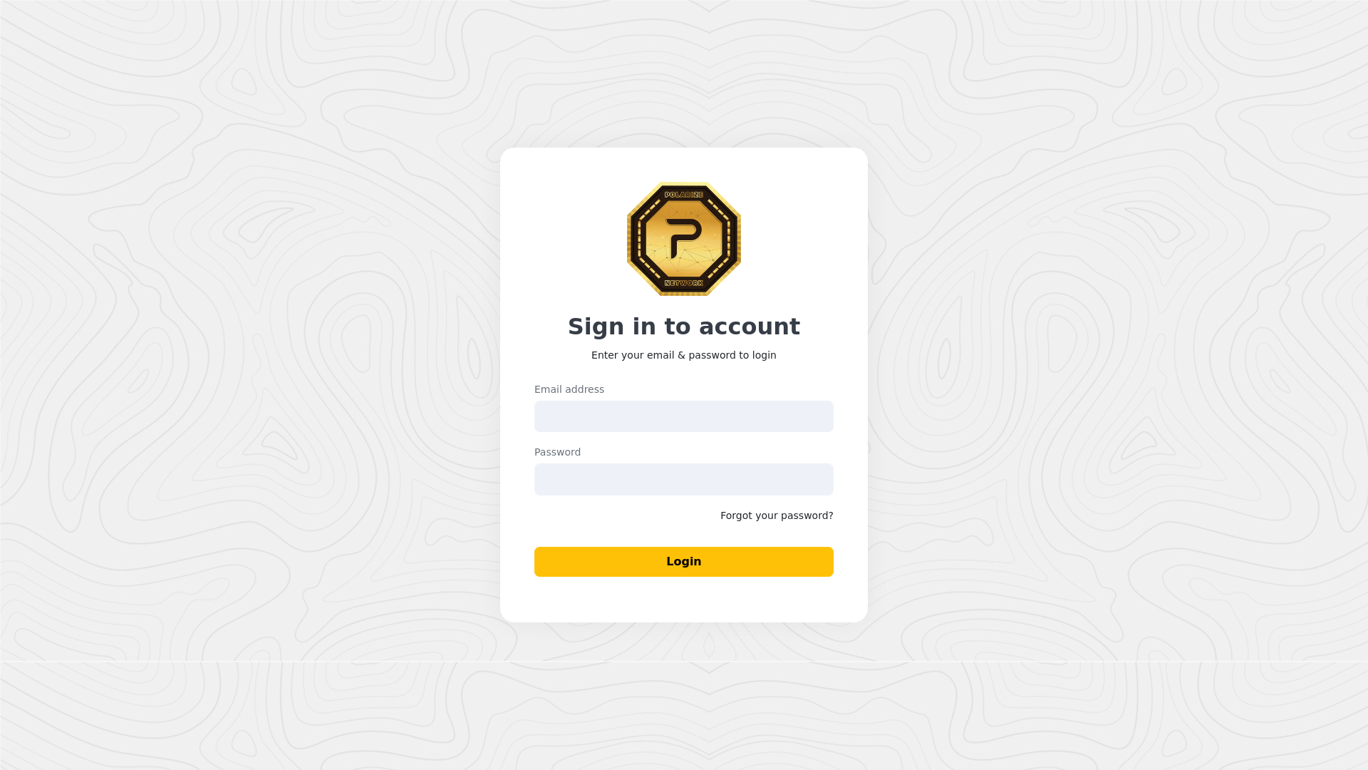 website screenshot of https://polarize-exchange-admin.pages.dev/