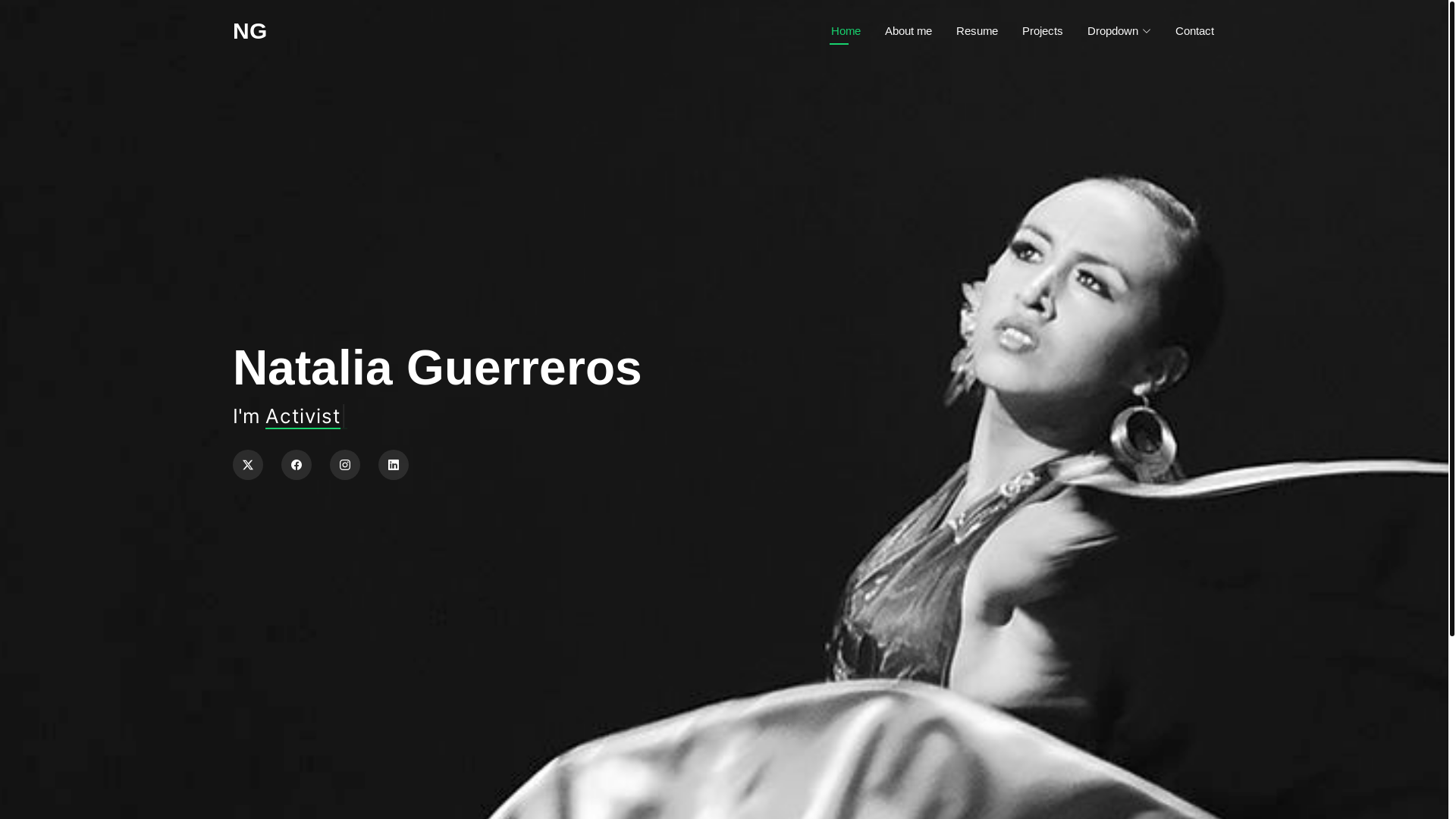 website screenshot of https://nataliaguerreros.com/